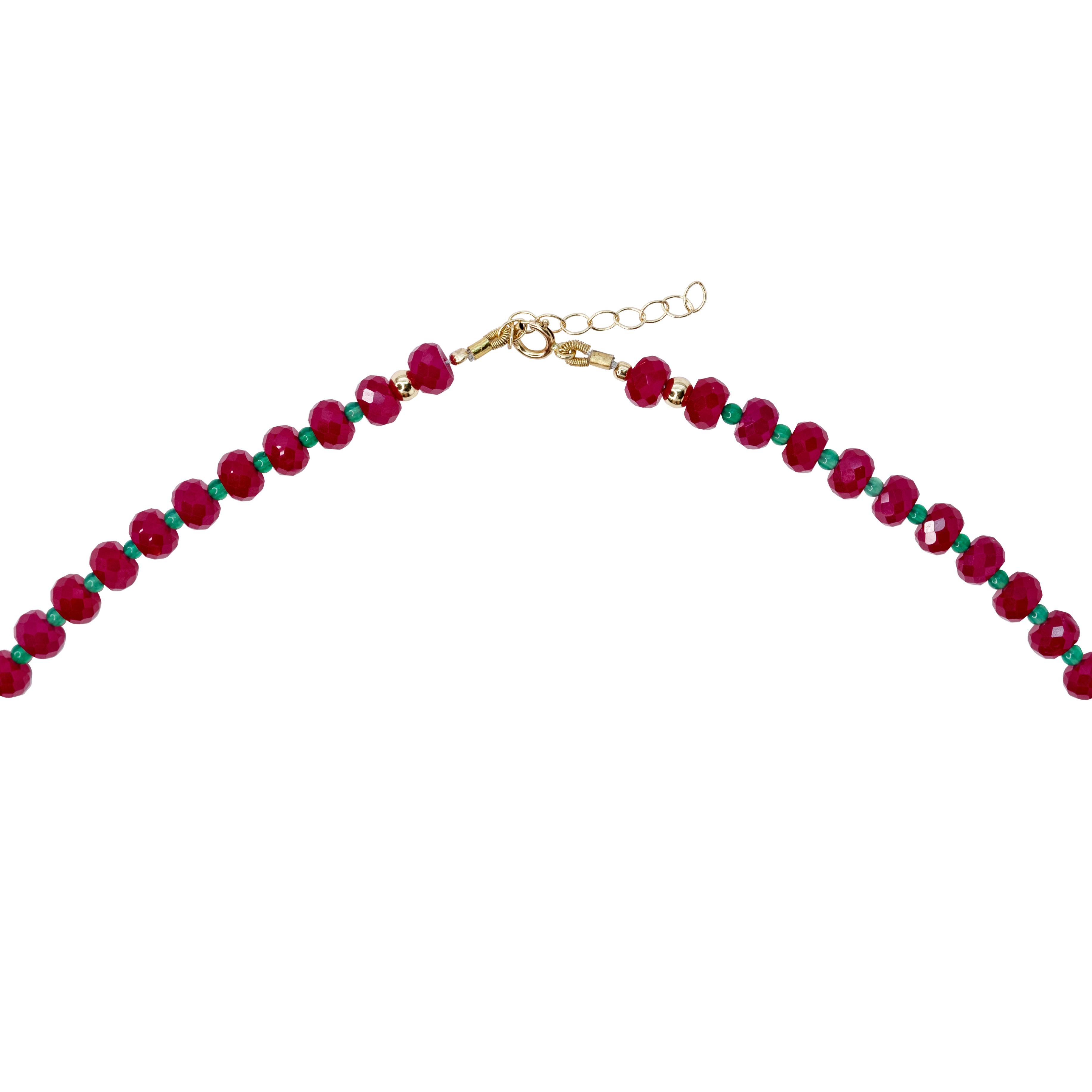 Artigiano Collana di rubini Jumbo in oro 14K - da Bombyx House in vendita
