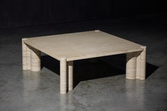 Jumbo Travertine Coffee Table by Gae Aulenti for Knoll, Italy, 1960s