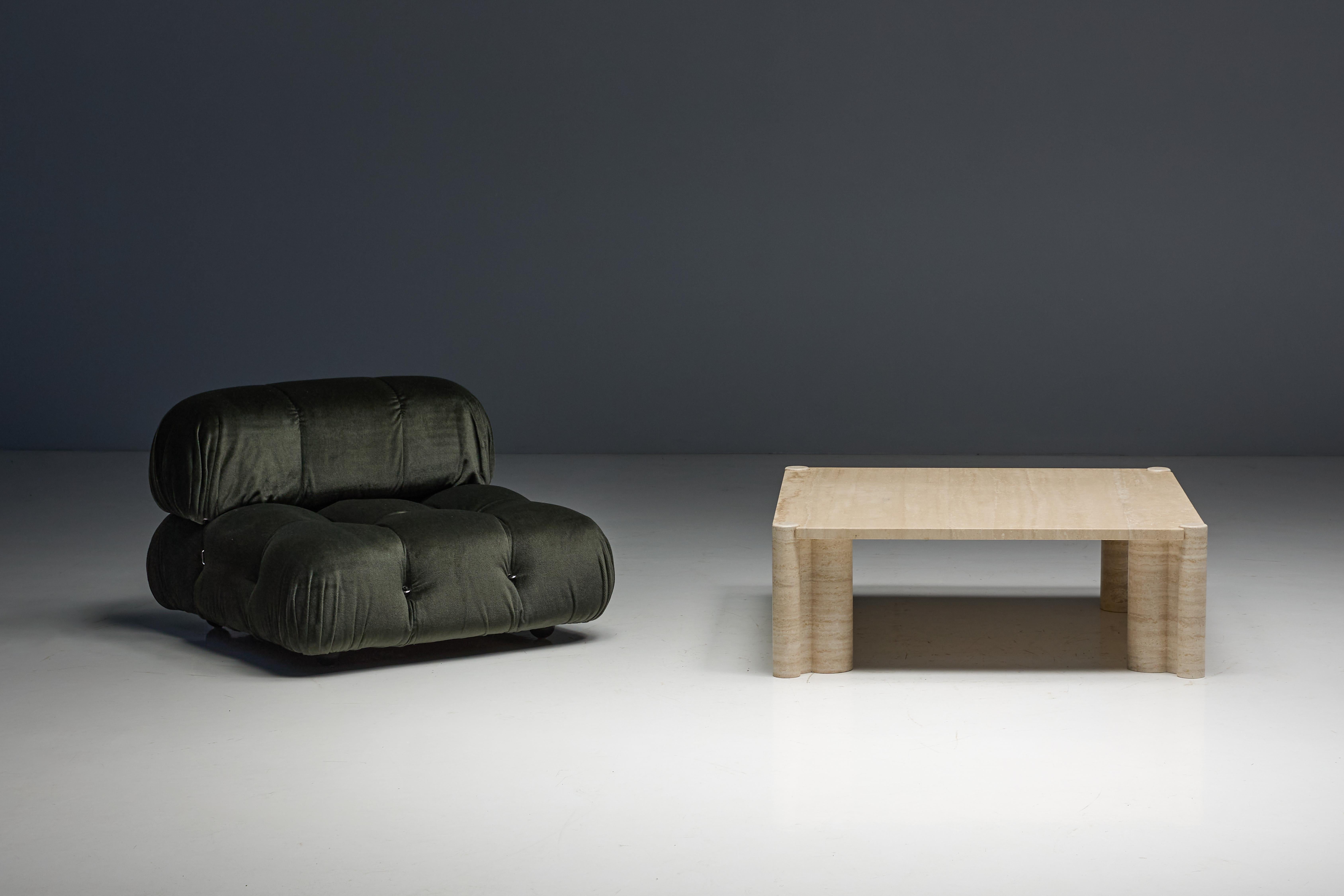 Table basse Jumbo en travertin de Gae Aulenti pour Knoll, Italie, années 1960 en vente 13