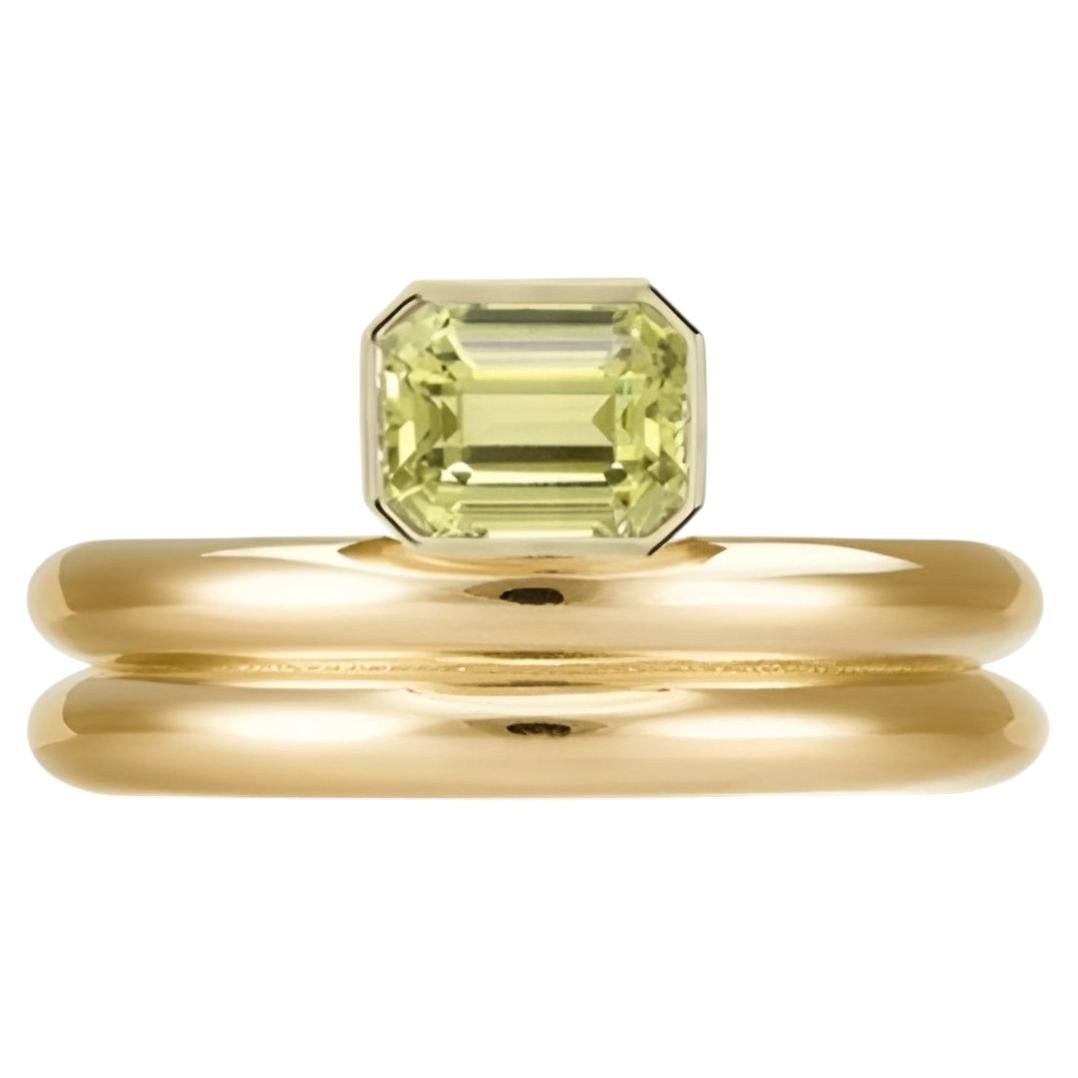 Im Angebot: Ring „Jumelle Petit“ aus 18-karätigem Gelbgold mit Chrysoberyll von MARIANNE CANARELLI ()