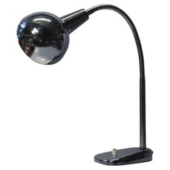 Jumo industrial chrome desk lamp, France 1950s