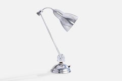 Jumo, lampe de table, chrome, France, années 1940