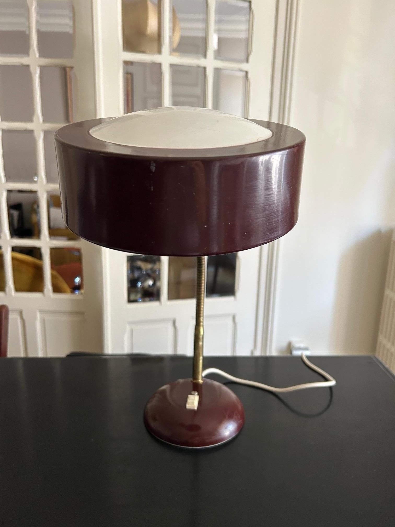 Metal Jumo table lamp from the 1950's For Sale