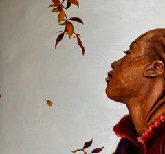 Fantaisie 1 - 21ème siècle, Contemporain, Portrait figuratif, Huile, Art féminin