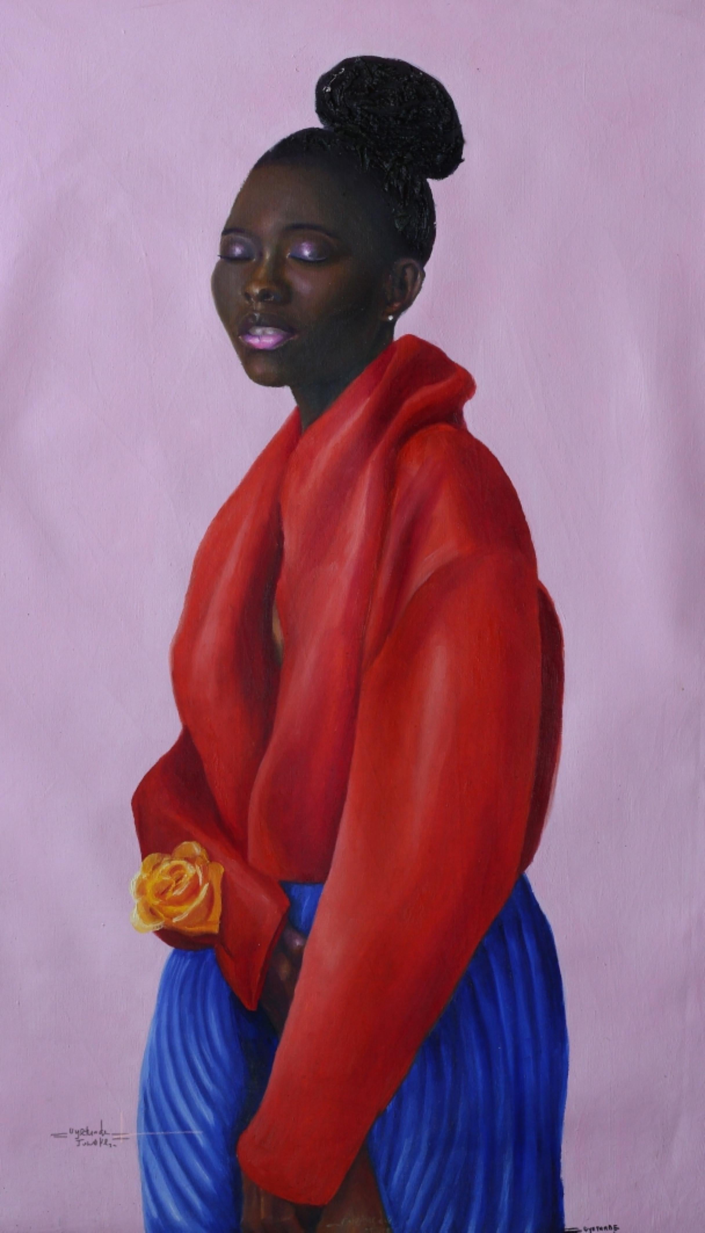 Jumoke Oyetunde Interior Painting – Flamme der Leidenschaft