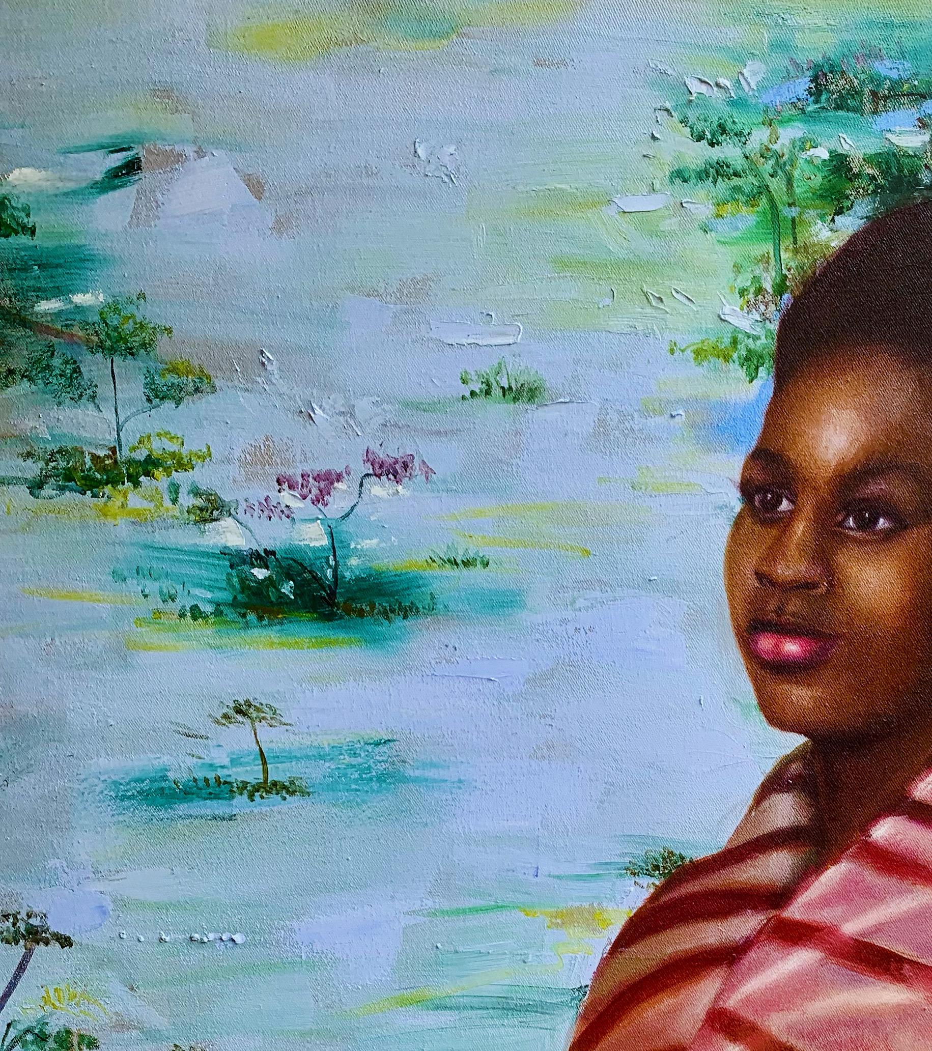 Speranza - 21° secolo, Contemporaneo, Ritratto figurativo, Olio, Arte femminile - Painting di Jumoke Oyetunde