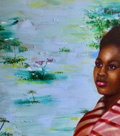 Speranza - 21° secolo, Contemporaneo, Ritratto figurativo, Olio, Arte femminile