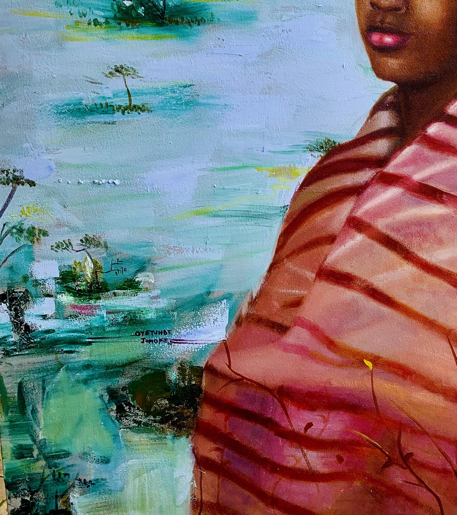 Procedura di spedizione
Spedito in un tubo ben protetto dalla Nigeria
Quest'opera è unica, non è una stampa o un altro tipo di copia.
Accompagnato da un certificato di autenticità.

Informazioni sull'artista
Jumoke Oyetunde è un'artista figurativa