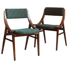 Jumper Dining Chairs from Zamojskie Fabryki Mebli in Green, 1970s