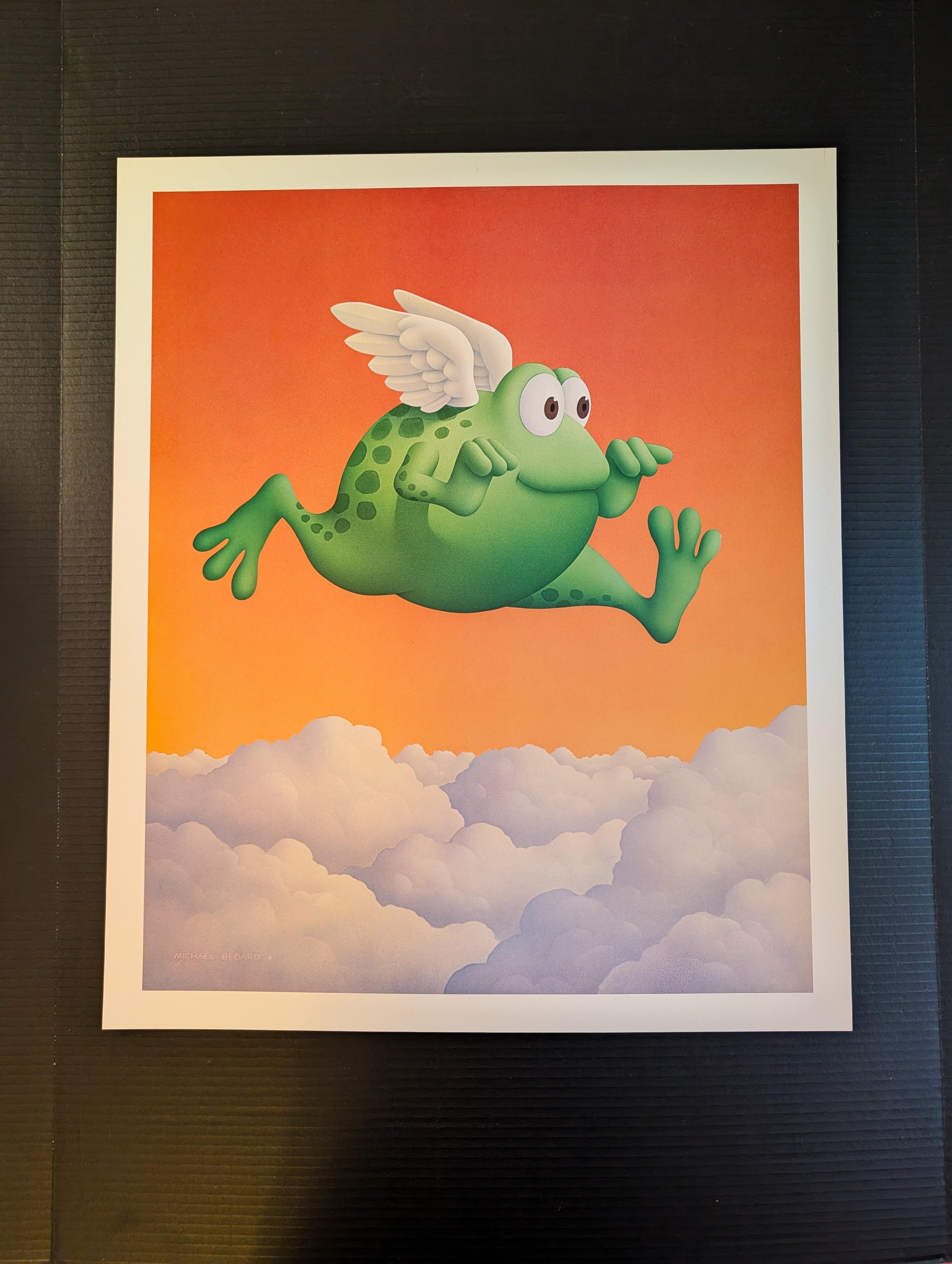 Impression Pop Art grenouille sautant Bon état - En vente à Cincinnati, OH