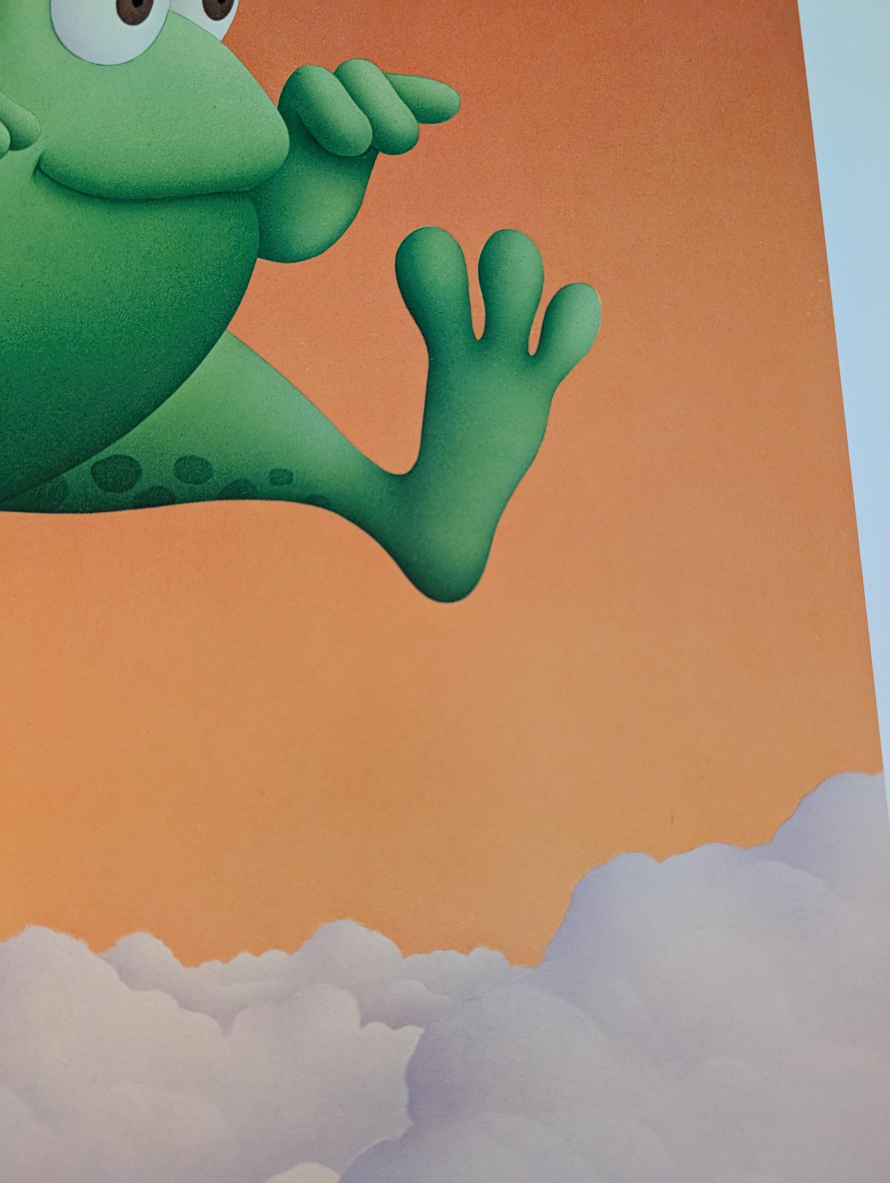 Fin du 20e siècle Impression Pop Art grenouille sautant en vente