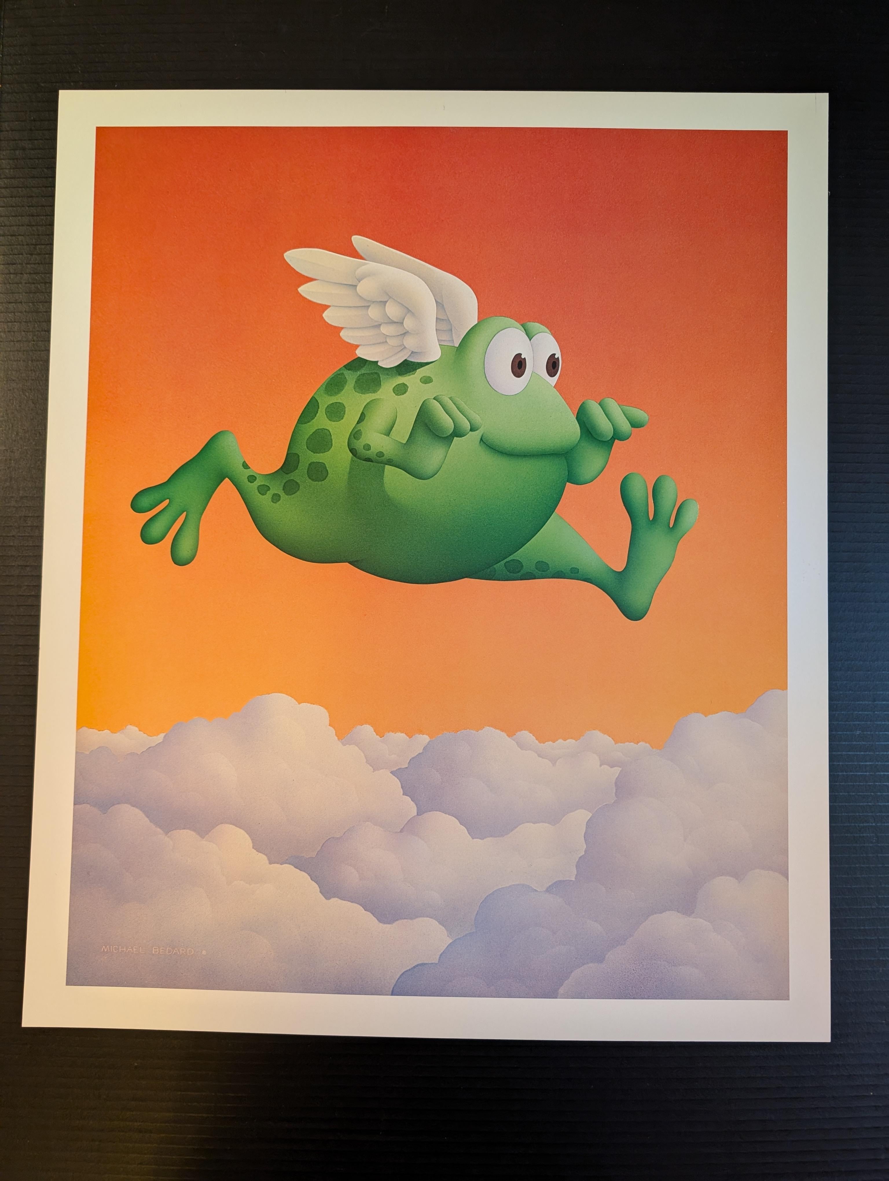 Impression Pop Art grenouille sautant en vente 2
