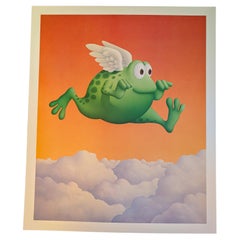 Jumping Frog Pop Art Print
