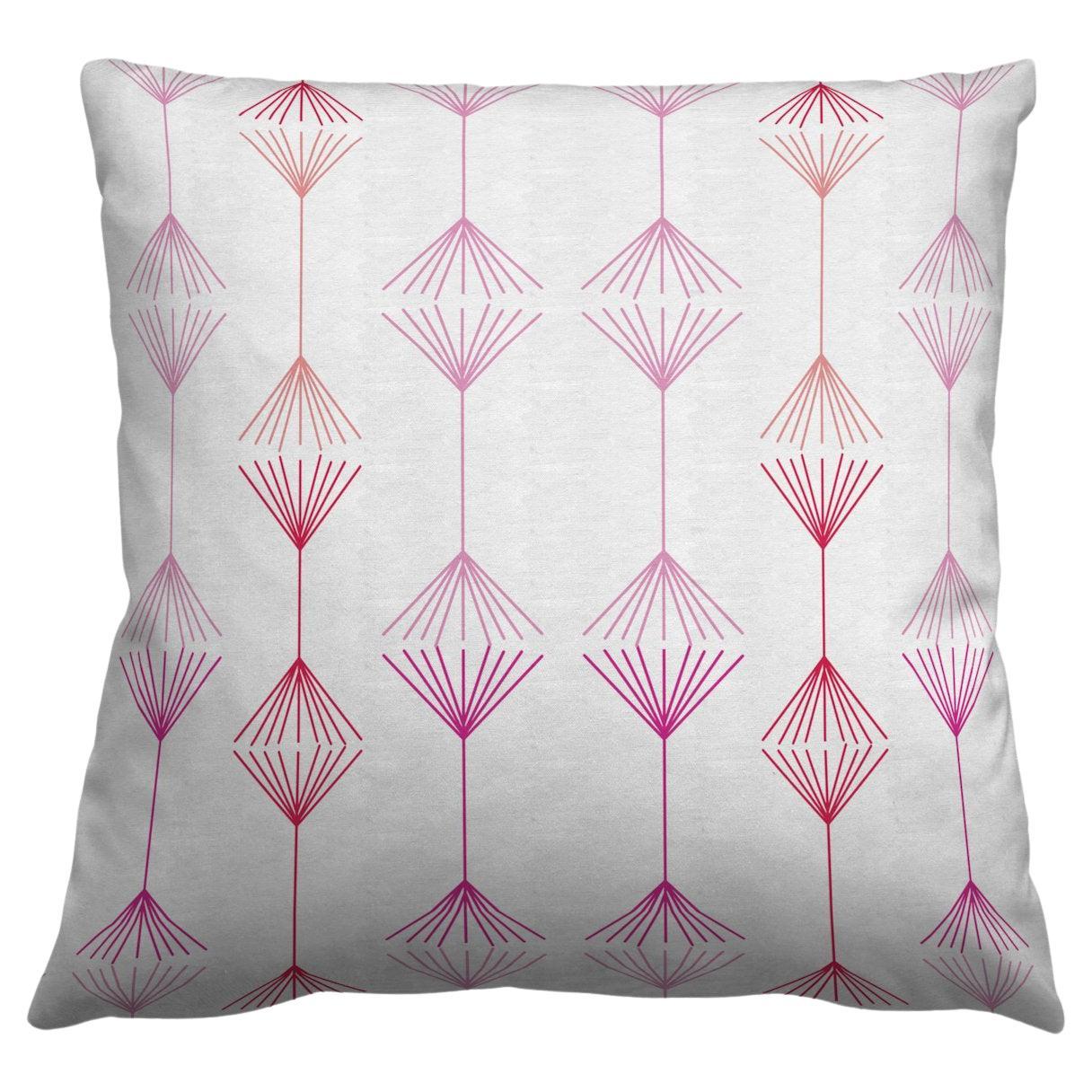 Jumping the Broom Petite Fuchsia Pillow For Sale