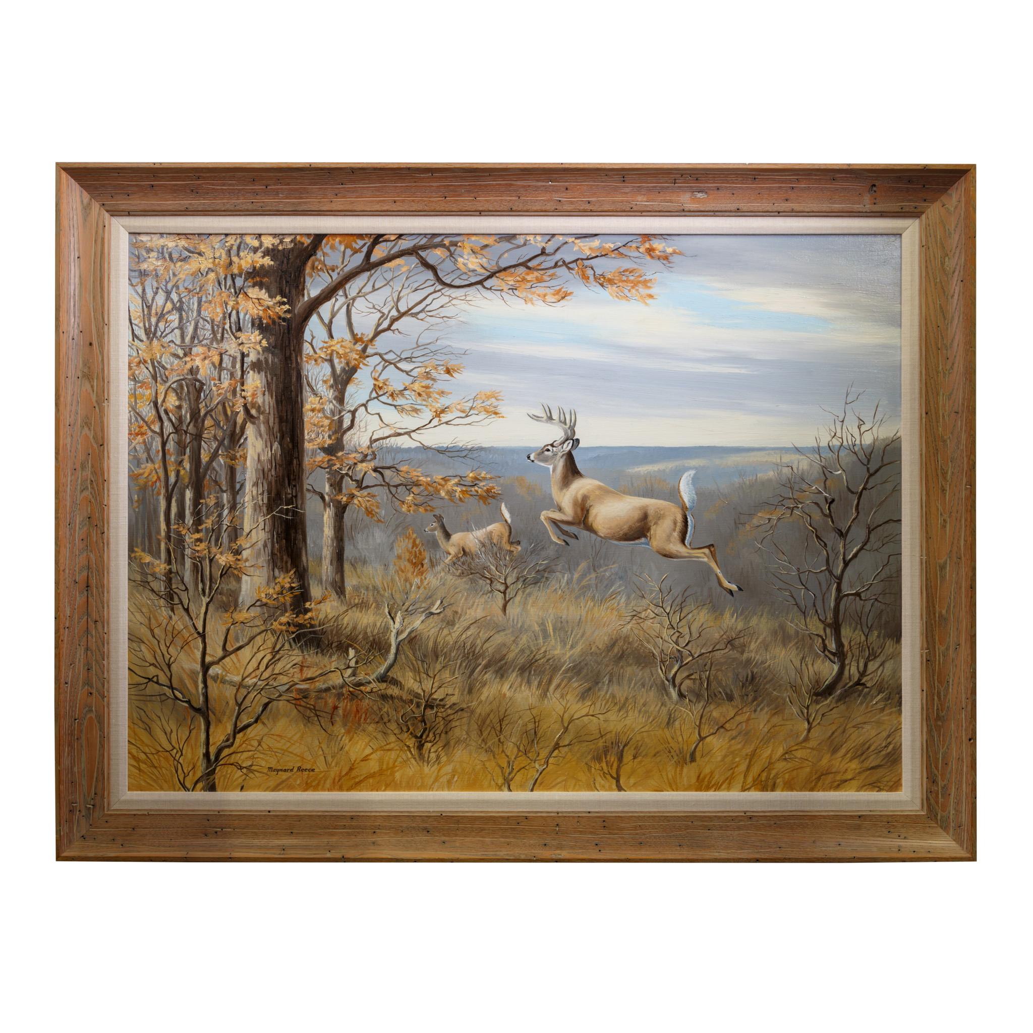 « Majestic Mates », peinture à l'huile originale de Maynard Reese Excellent état - En vente à Coeur d'Alene, ID