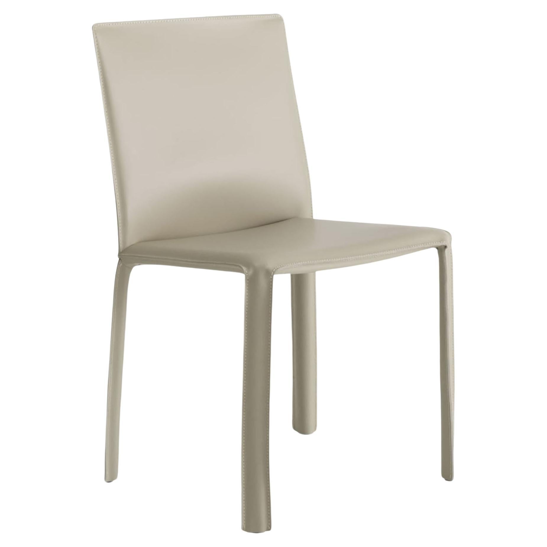 Jumpsuite Beige Leather Chair For Sale