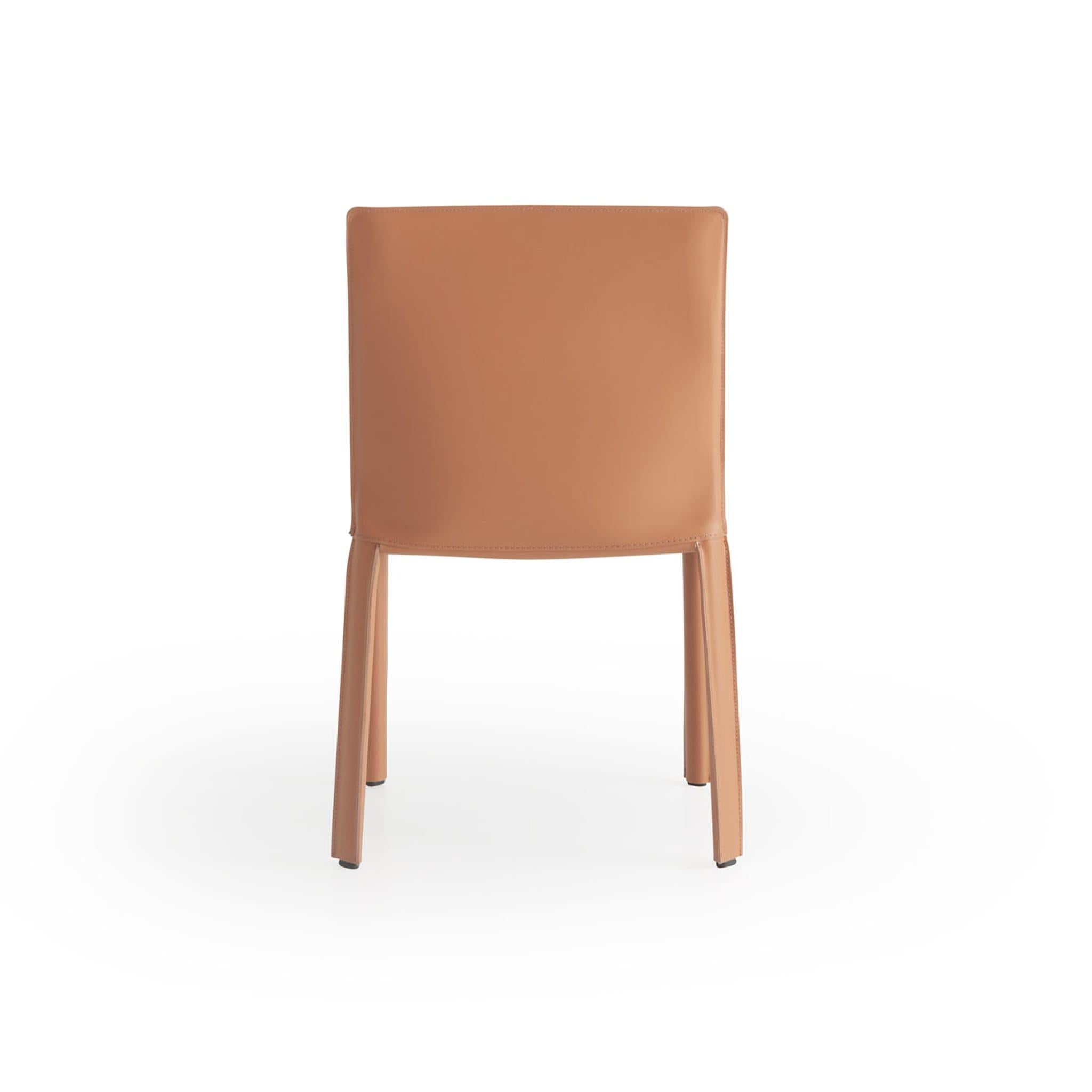Italian Jumpsuite Cognac-Toned Leather Chair For Sale