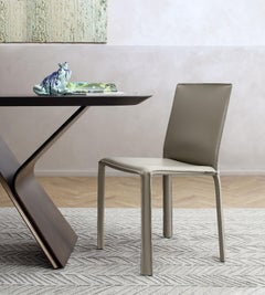 Jumpsuite Natural Leather Chair by Morica Design