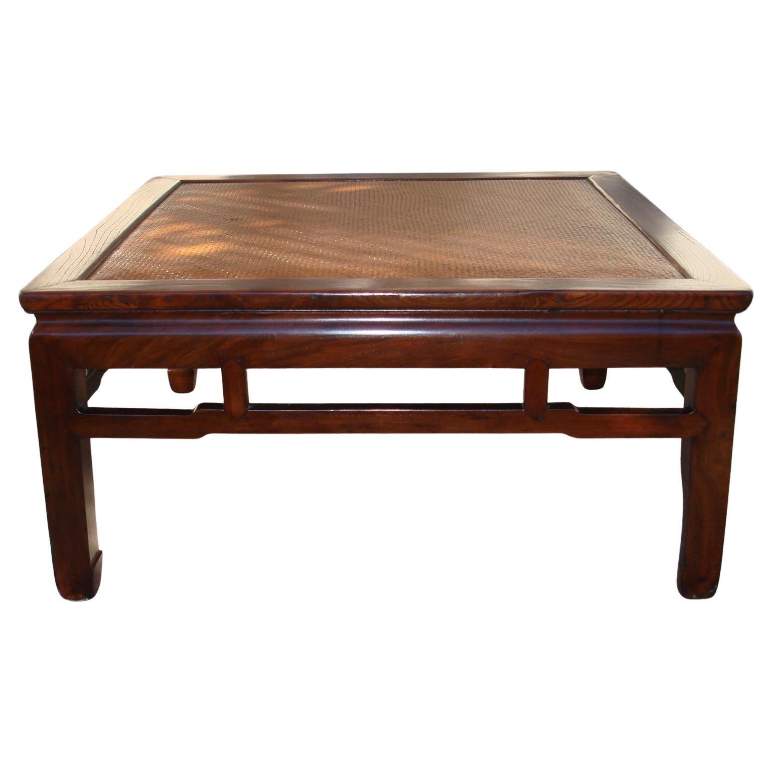 Jumu Square Low Table / Coffee Table avec Canned Top en vente