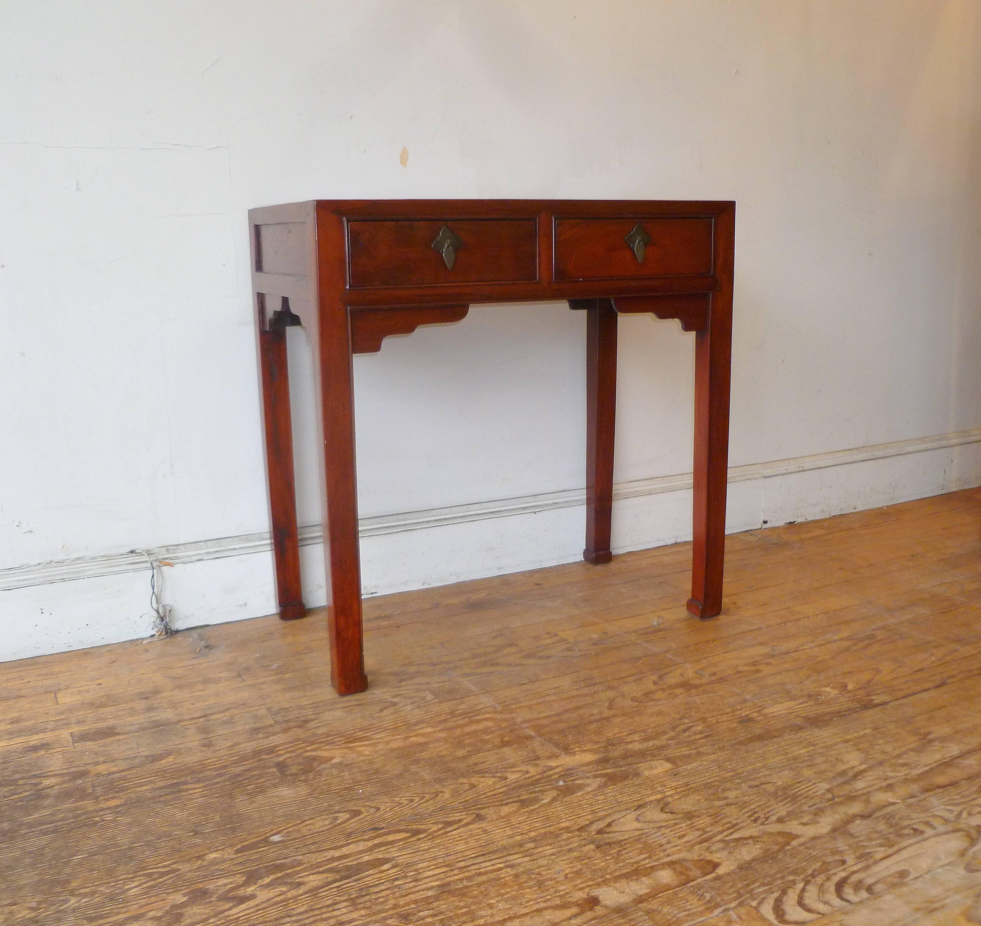 Asian Jumu Two Drawers Table/ Desk For Sale