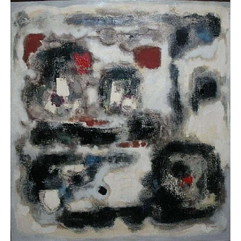 Abstract Painting Jun Dobashi - Composition abstraite