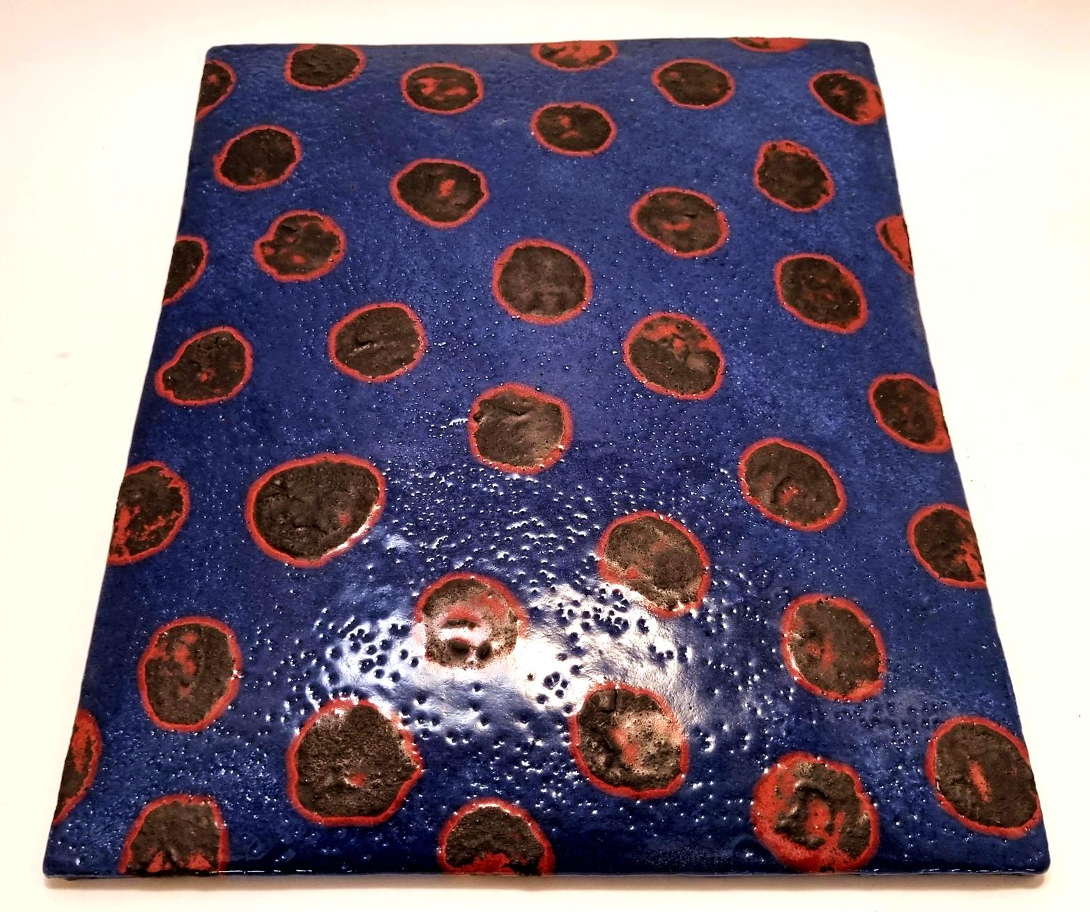 Jun Kaneko Abstract Sculpture - Polka Dot Tile