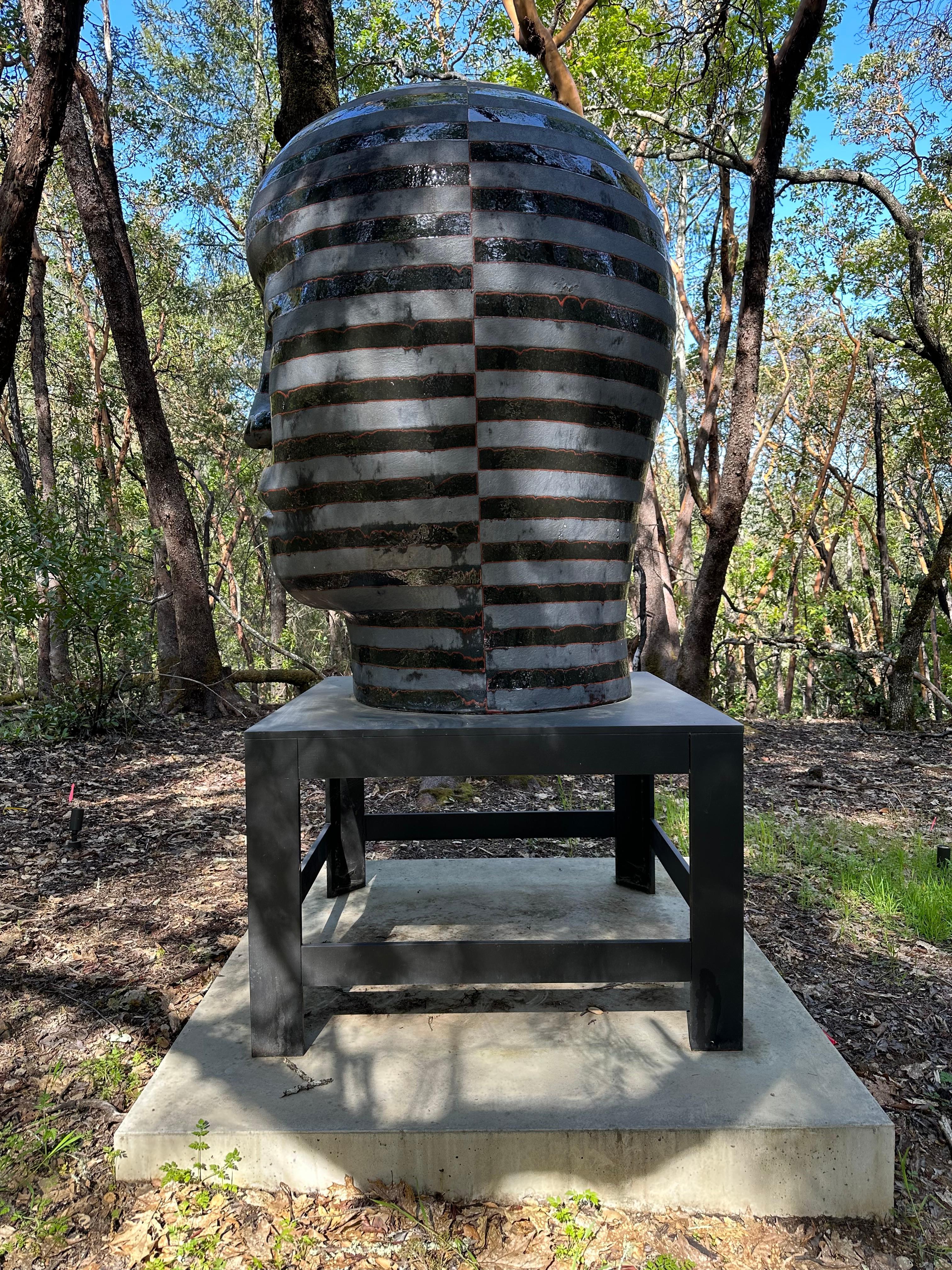 Untitled Head by JUN KANEKO INV# NP3789 - Sculpture by Jun Kaneko