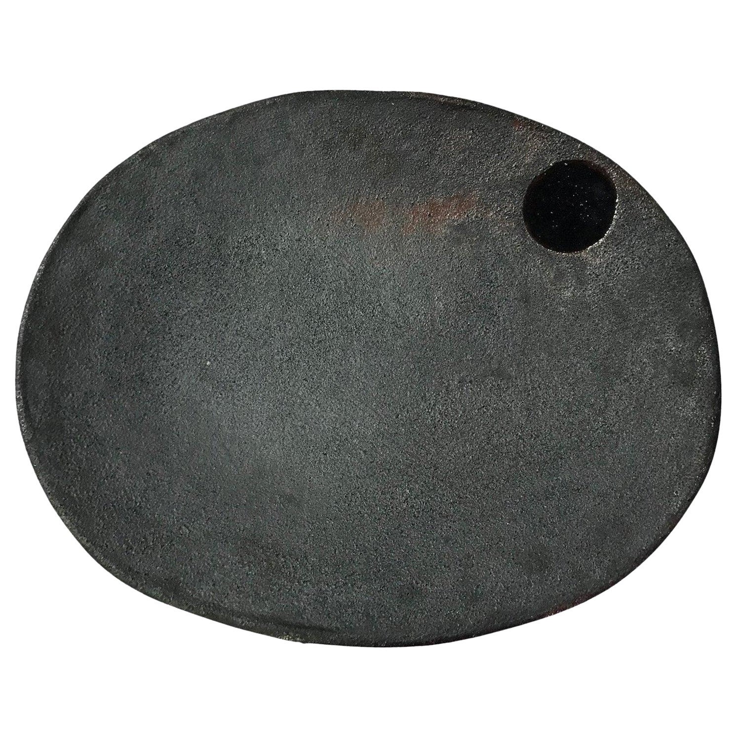 Jun Kaneko, signierte Monumental Art Studio Pottery Keramik-Wandskulpturteller