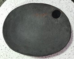 Jun Kaneko Signed Monumental Art Studio Pottery Ceramic Wall Sculpture Charger