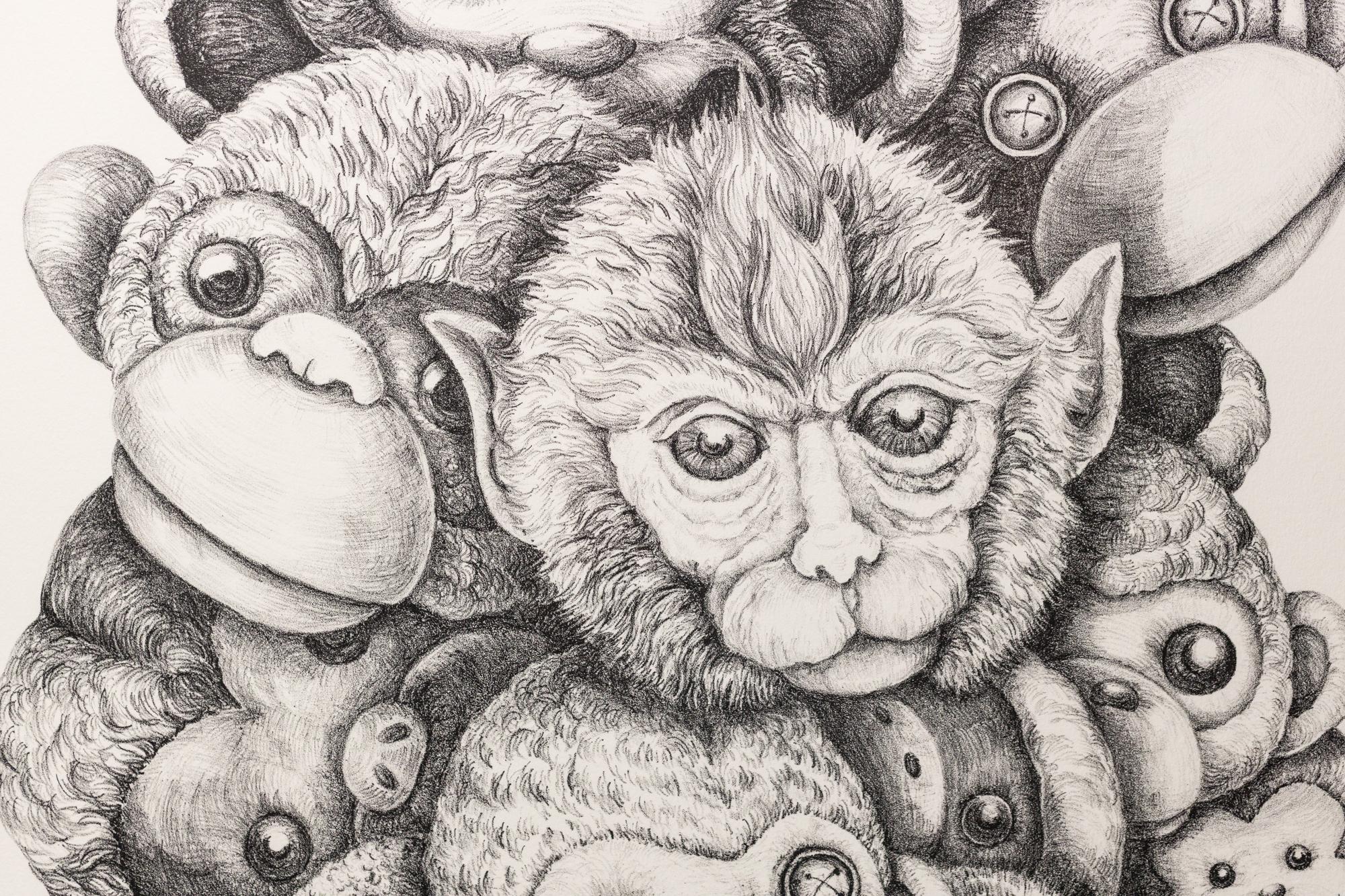 « #MONKEYPOP », figuratif, motif singe, représentations d'animaux, lithographie en vente 4