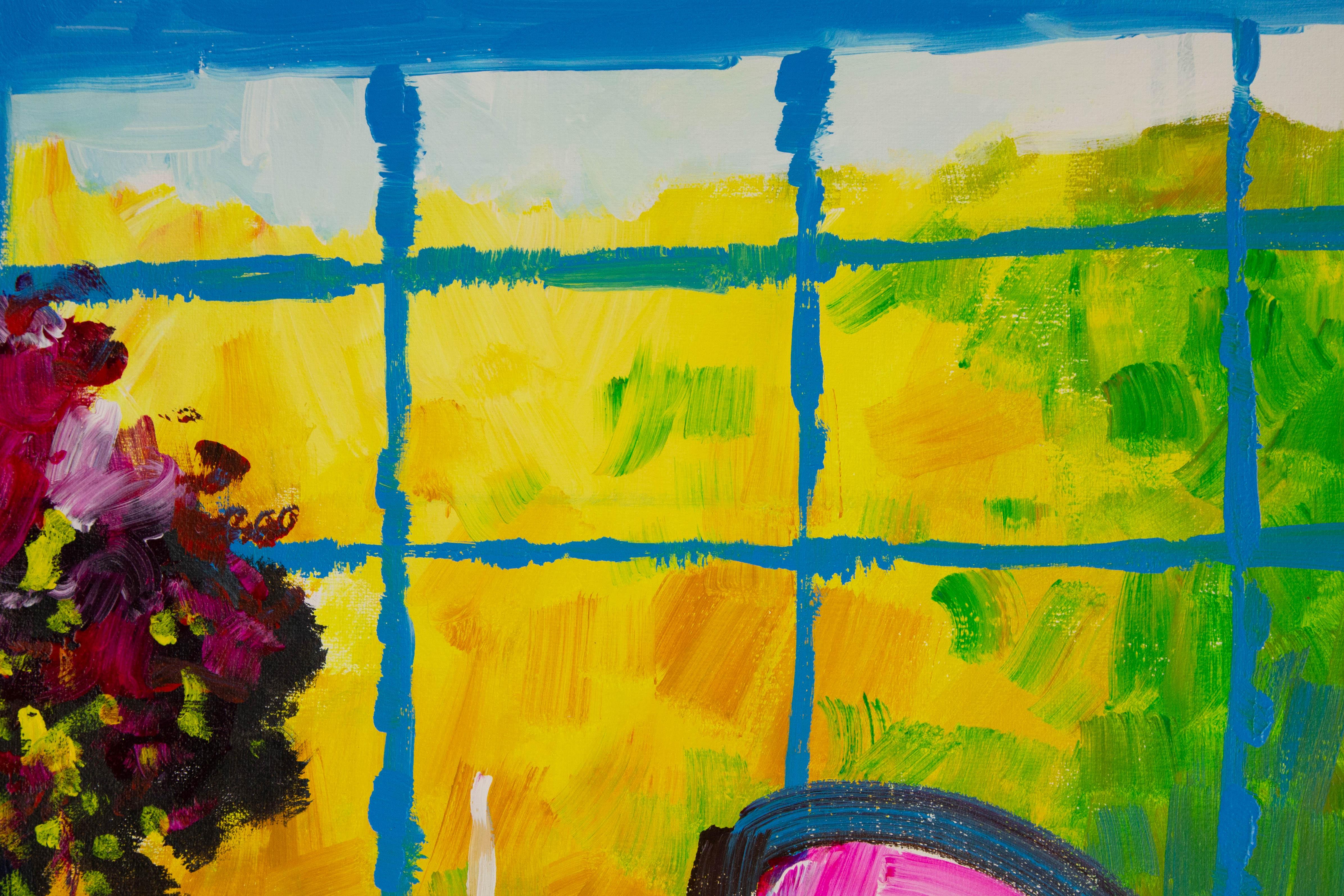 Jun Liu Still Life Original Acrylic On Canvas 