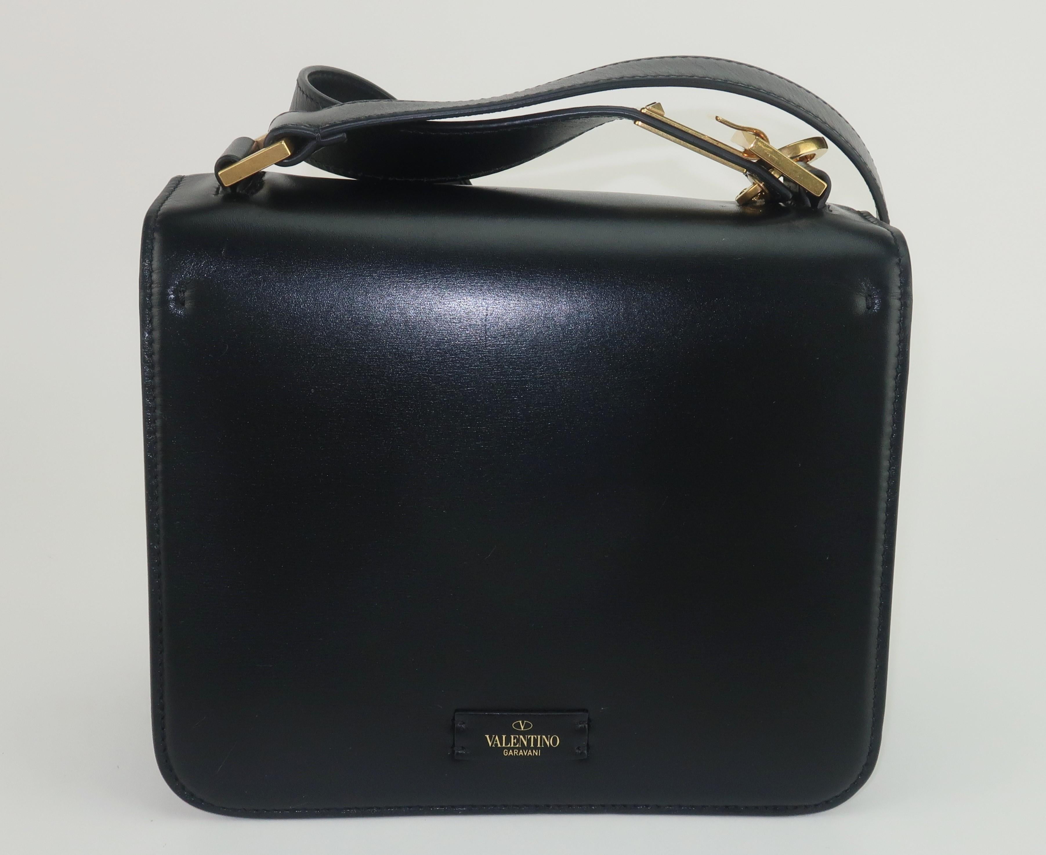 Jun Takahashi For Valentino Black Leather V-Sling Lips Handbag, 2019 4