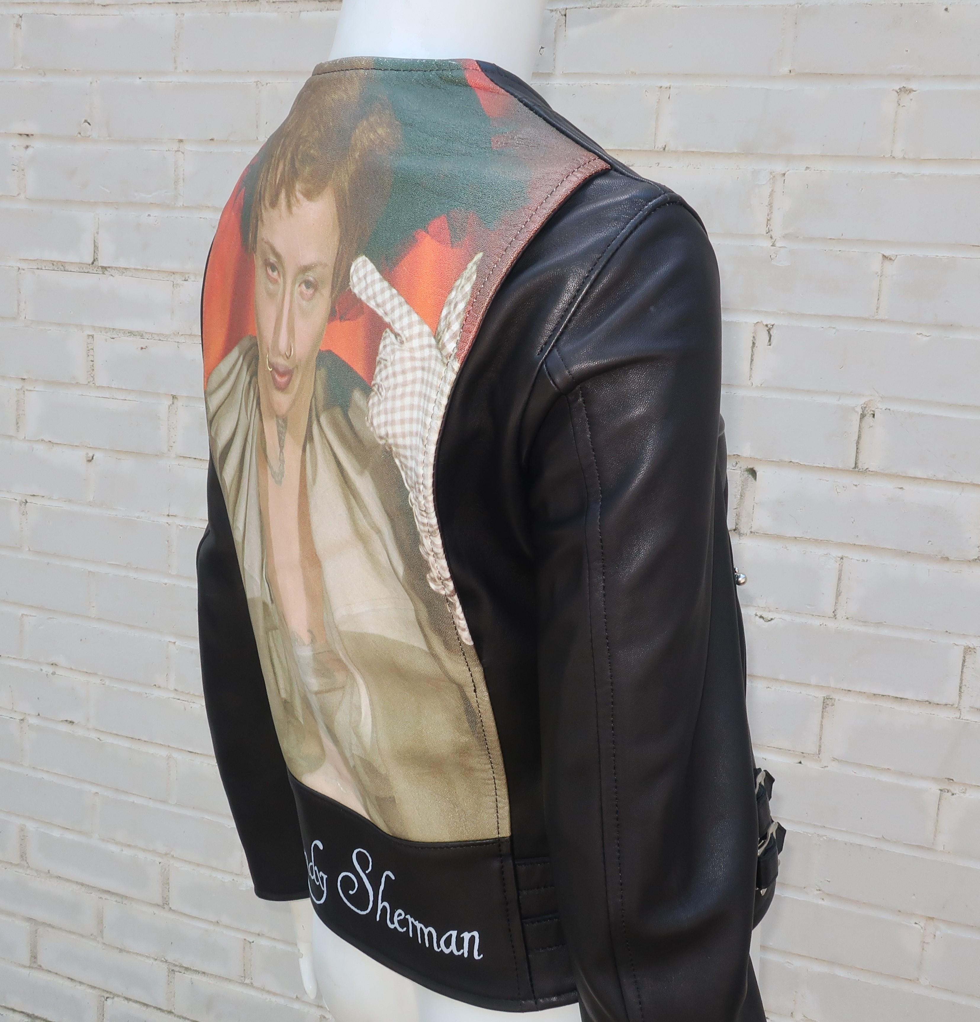 Jun Takahashi Undercover Cindy Sherman Black Leather Motorcycle Jacket 4