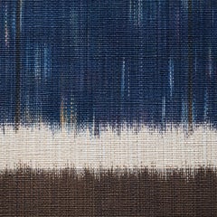 Pannello Kasuri 145, appendiabiti giapponese in tessuto di seta di Jun Tomita