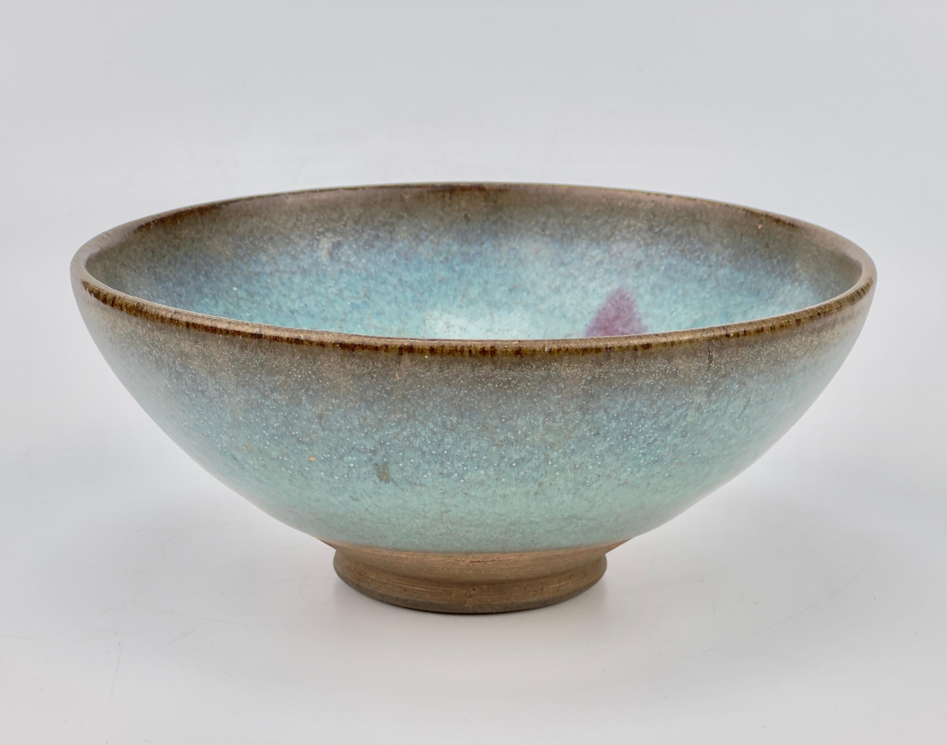 Ming Jun Ware purple-splashed bowl, Yuan dynasty