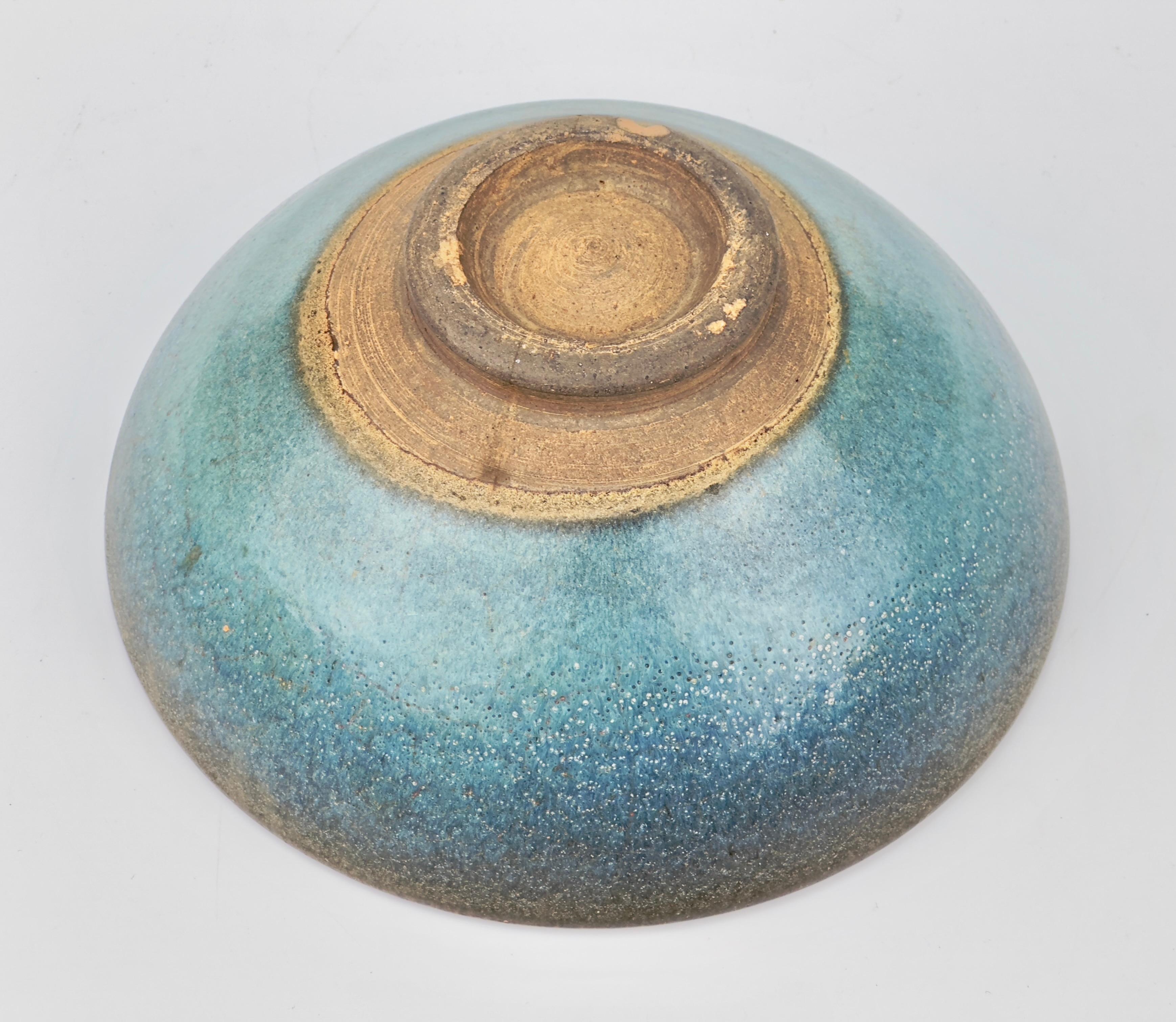 Glazed Jun Ware purple-splashed bowl, Yuan dynasty