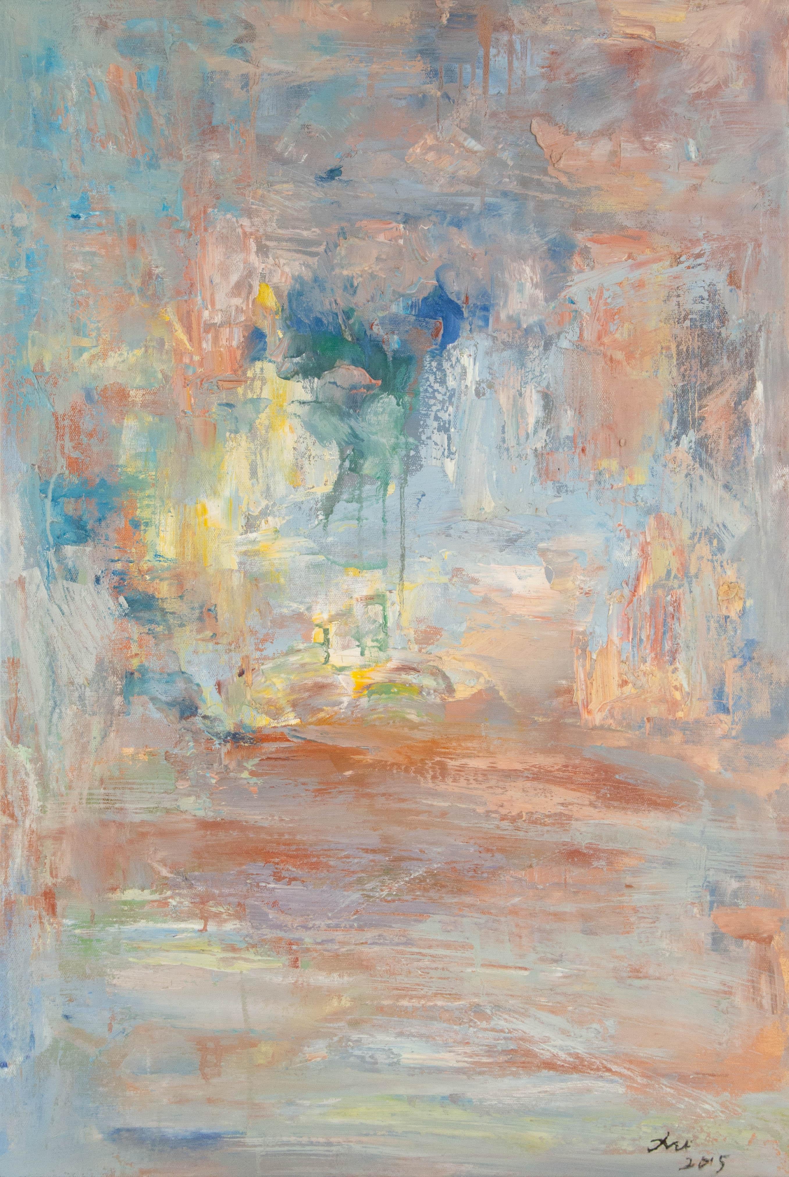  Titolo: Senza titolo II
 Medium: Olio su tela
 Dimensioni: 34 x 23 pollici
 Cornice: Possibilità di incorniciatura!
 Condizioni: Il dipinto appare in ottime condizioni.
 
 Anno: 2015
 Artista: Jun Xu
 Firma: Firmato
 Posizione della firma: In basso
