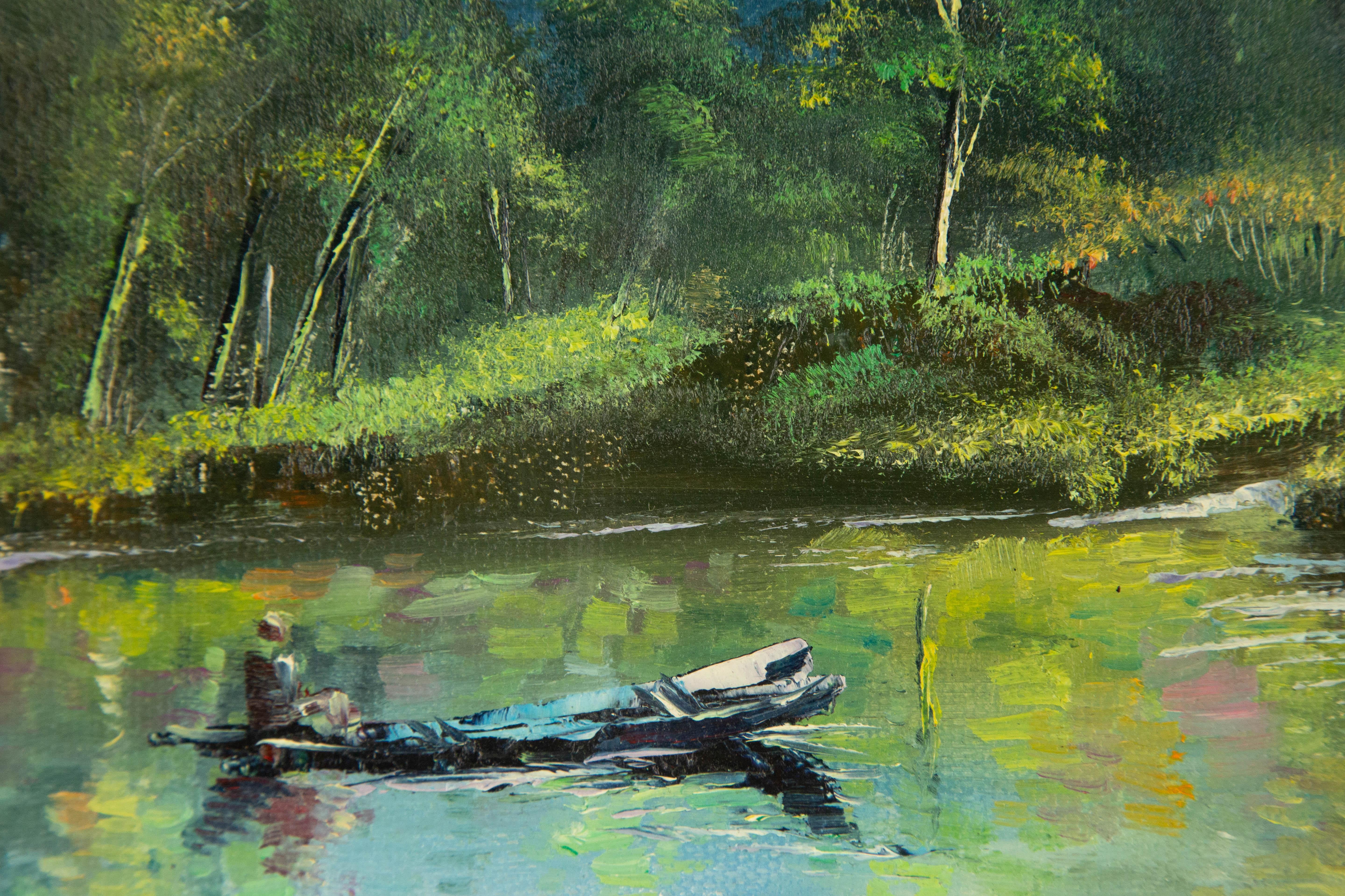 Jun Ye Landschaft, Original, Ölgemälde auf Leinwand, „Into The Fairyland“ im Angebot 2