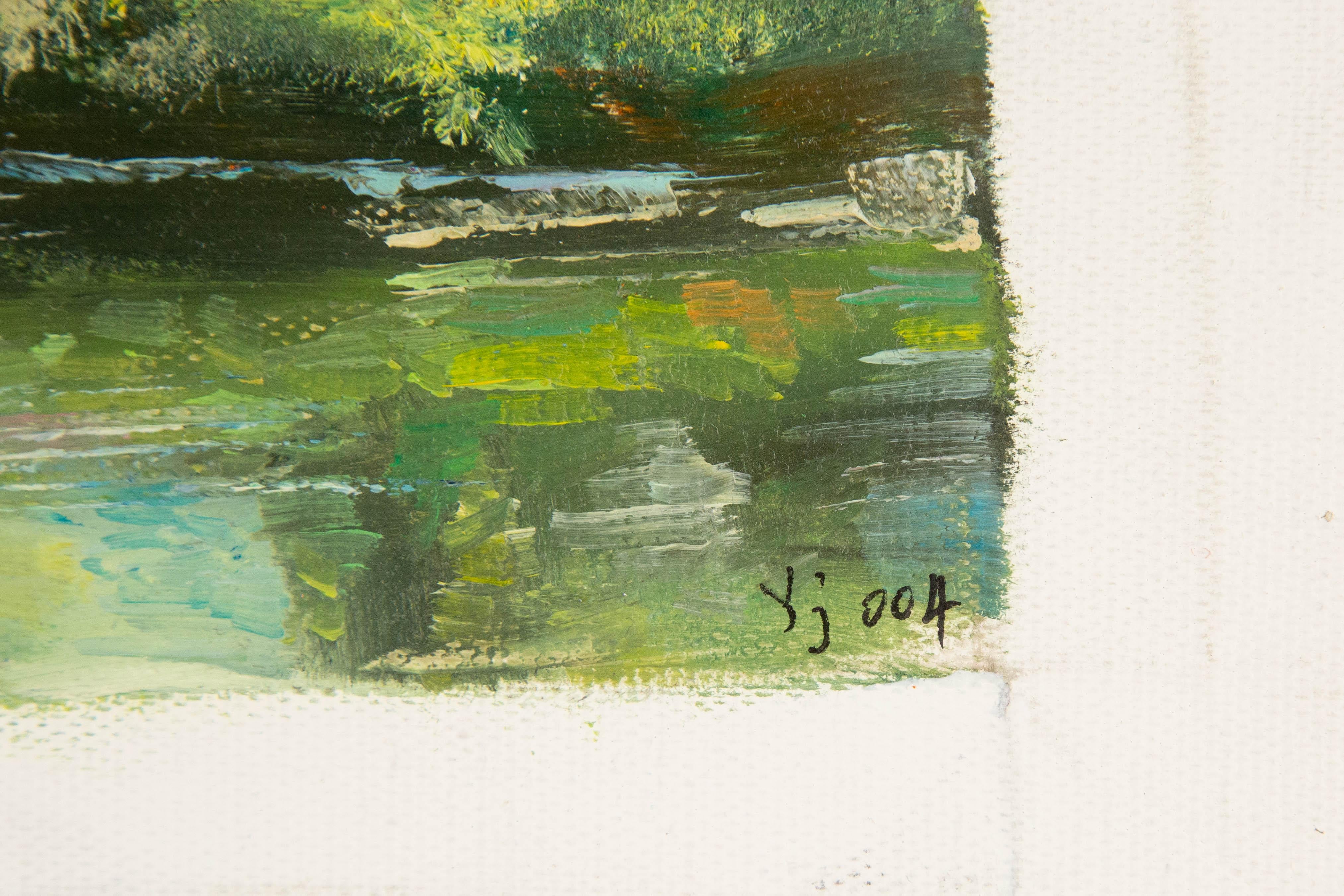 Jun Ye Landschaft, Original, Ölgemälde auf Leinwand, „Into The Fairyland“ im Angebot 6