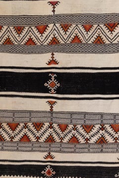 June and Blue Vintage Moroccan Hanbel Kilim