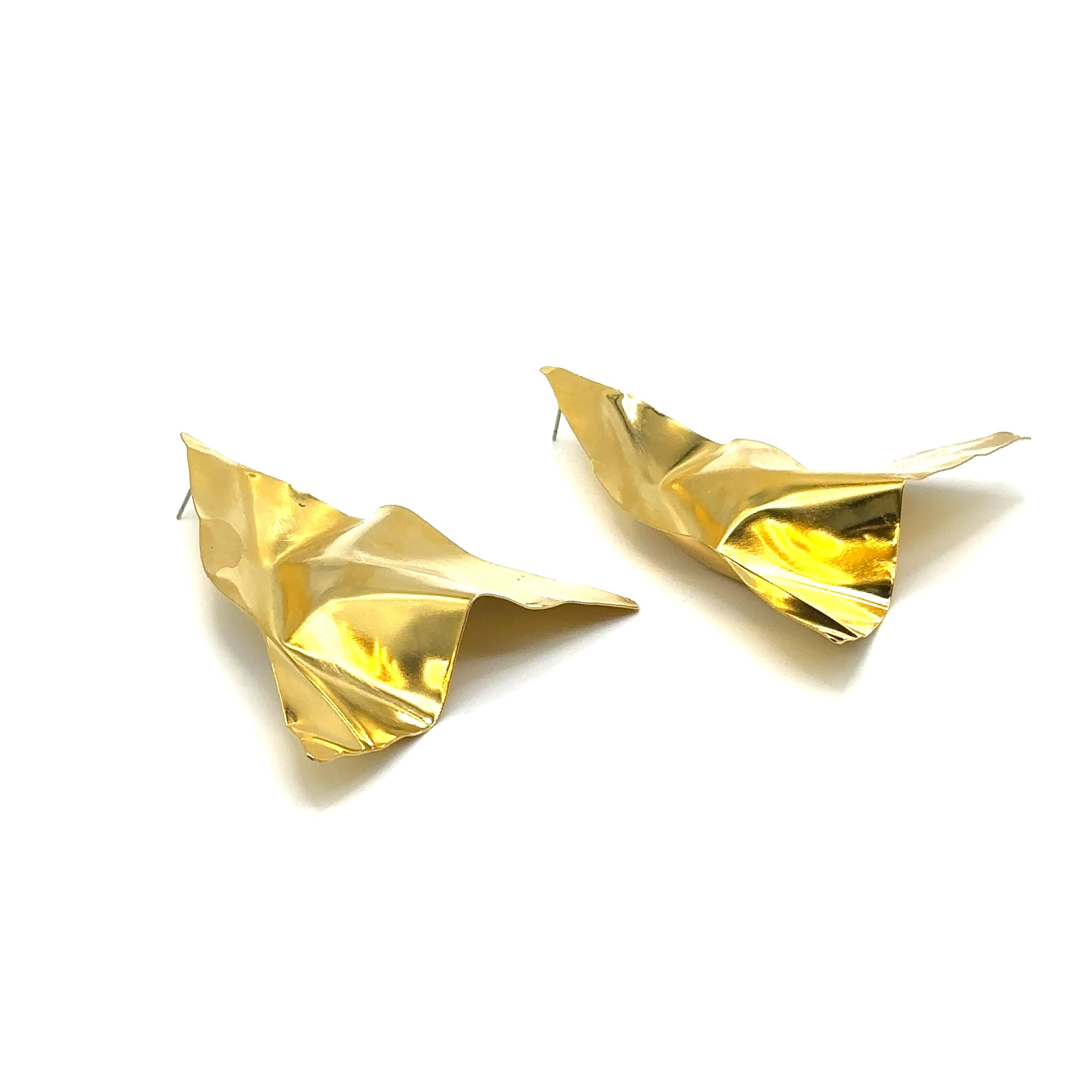 Modern June - Dangle Earrings 14k gold plated For Sale