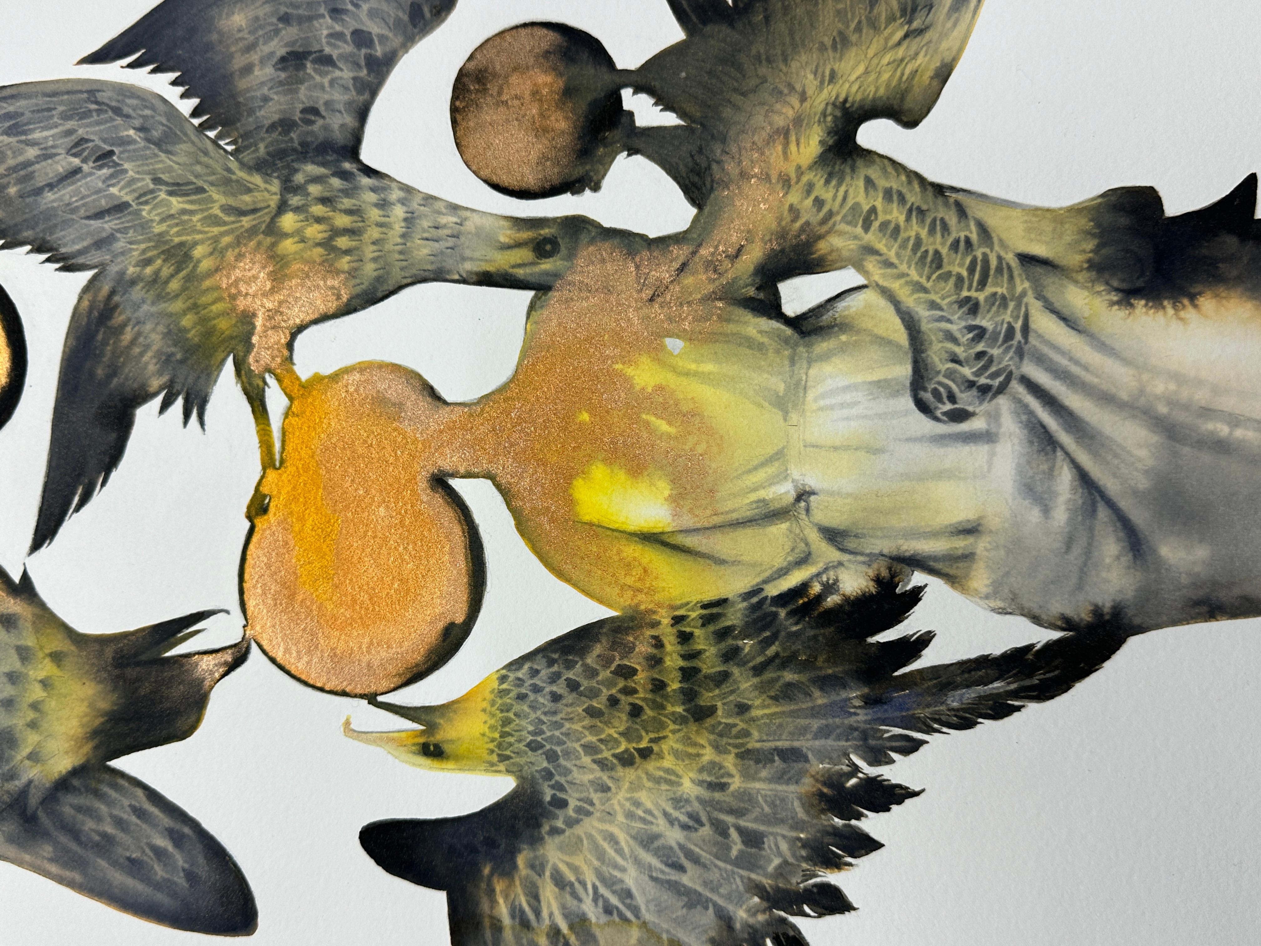 Aerie II - Painting Contemporáneo de June Glasson