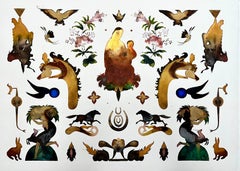 Arreglo Ocho - Conejo Contemporáneo Figurativo Animal Formas Botánicas, 2024