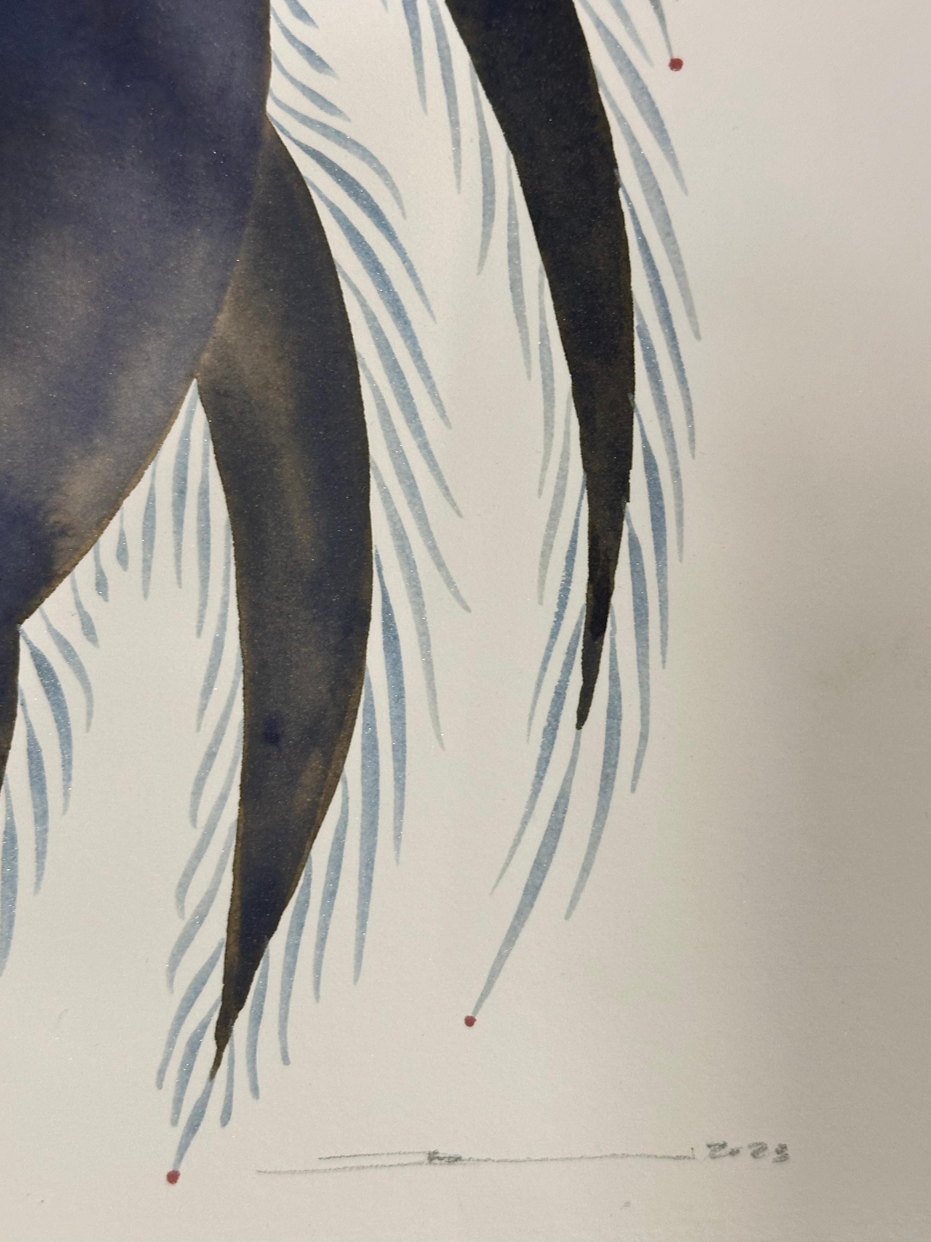 Delights 139 - Contemporary Abstract Shapes Pattern Bright Red Gray Mint, 2023 For Sale 4