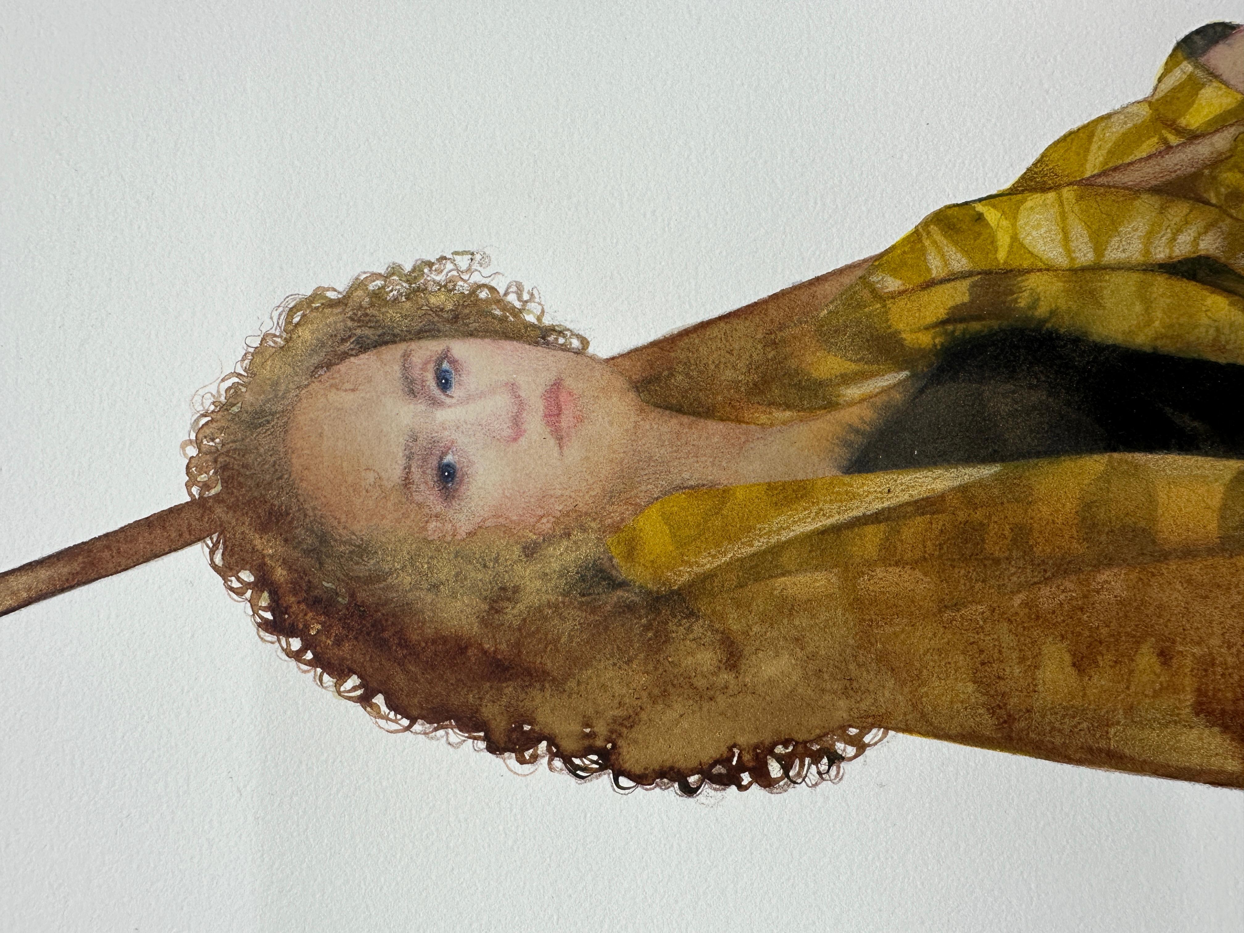 Nunca Hecho III - Still-Life Painting Marrón de June Glasson