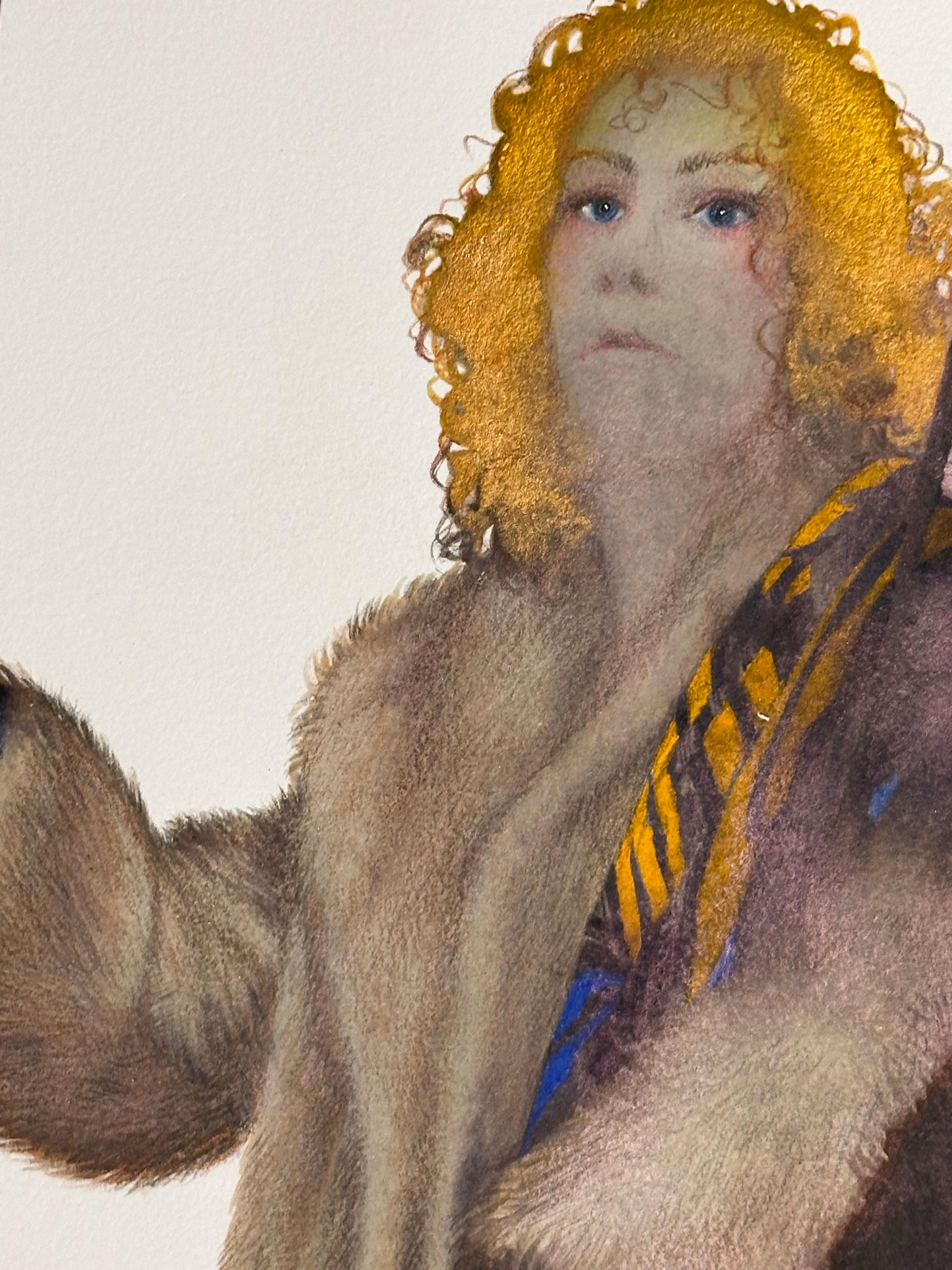 Nunca Hecho VIII - Silueta Figurativa Femenina Contemporánea Rojo Marrón, 2024 en venta 6