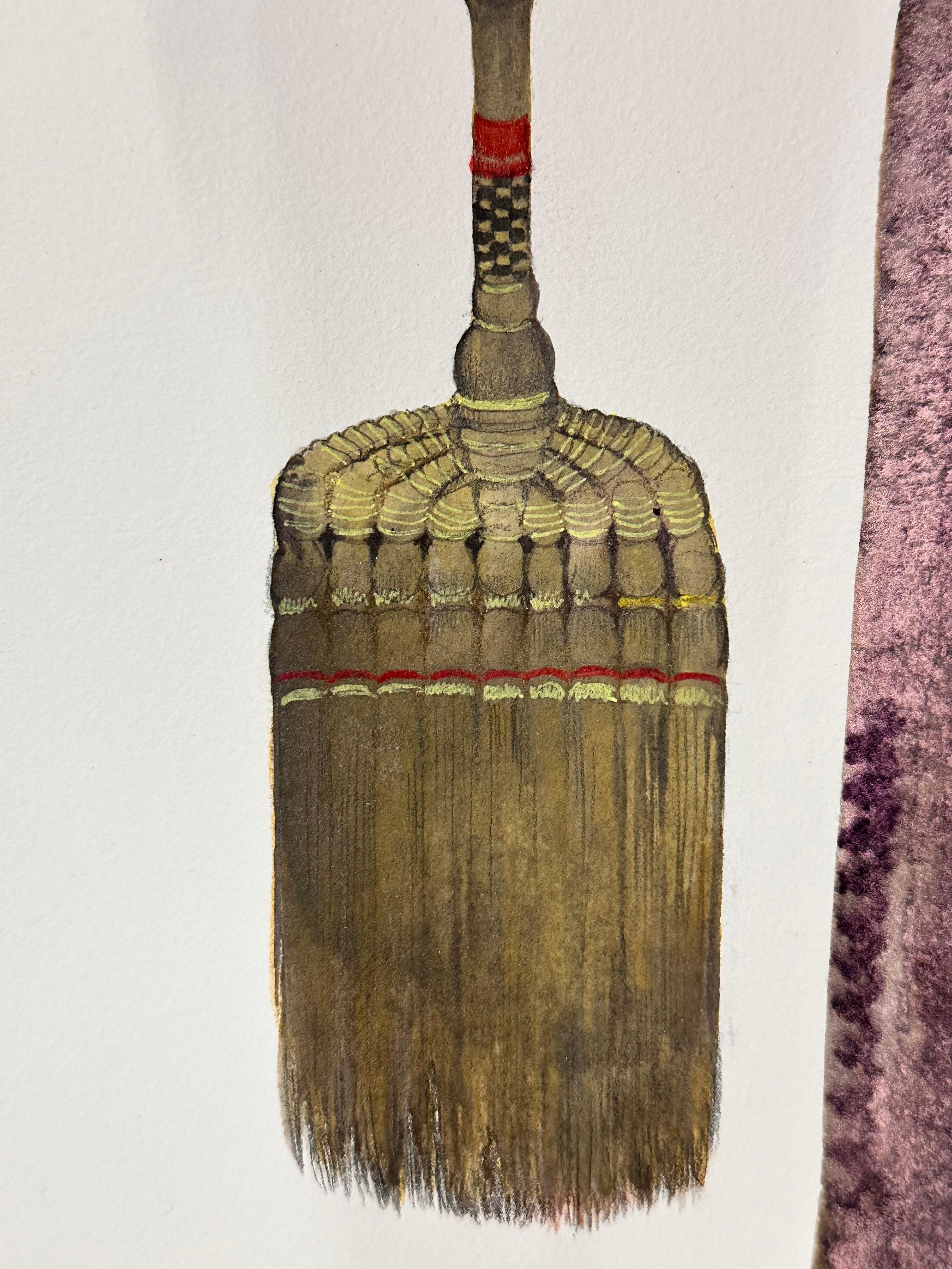 Never Done X - Silueta Figurativa Femenina Contemporánea Fuerte Rojo Marrón, 2024 en venta 1