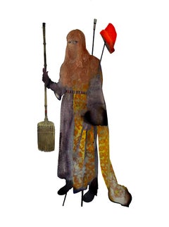 Never Done X - Contemporary Strong Female Figurative Silhouette Red Brown, 2024