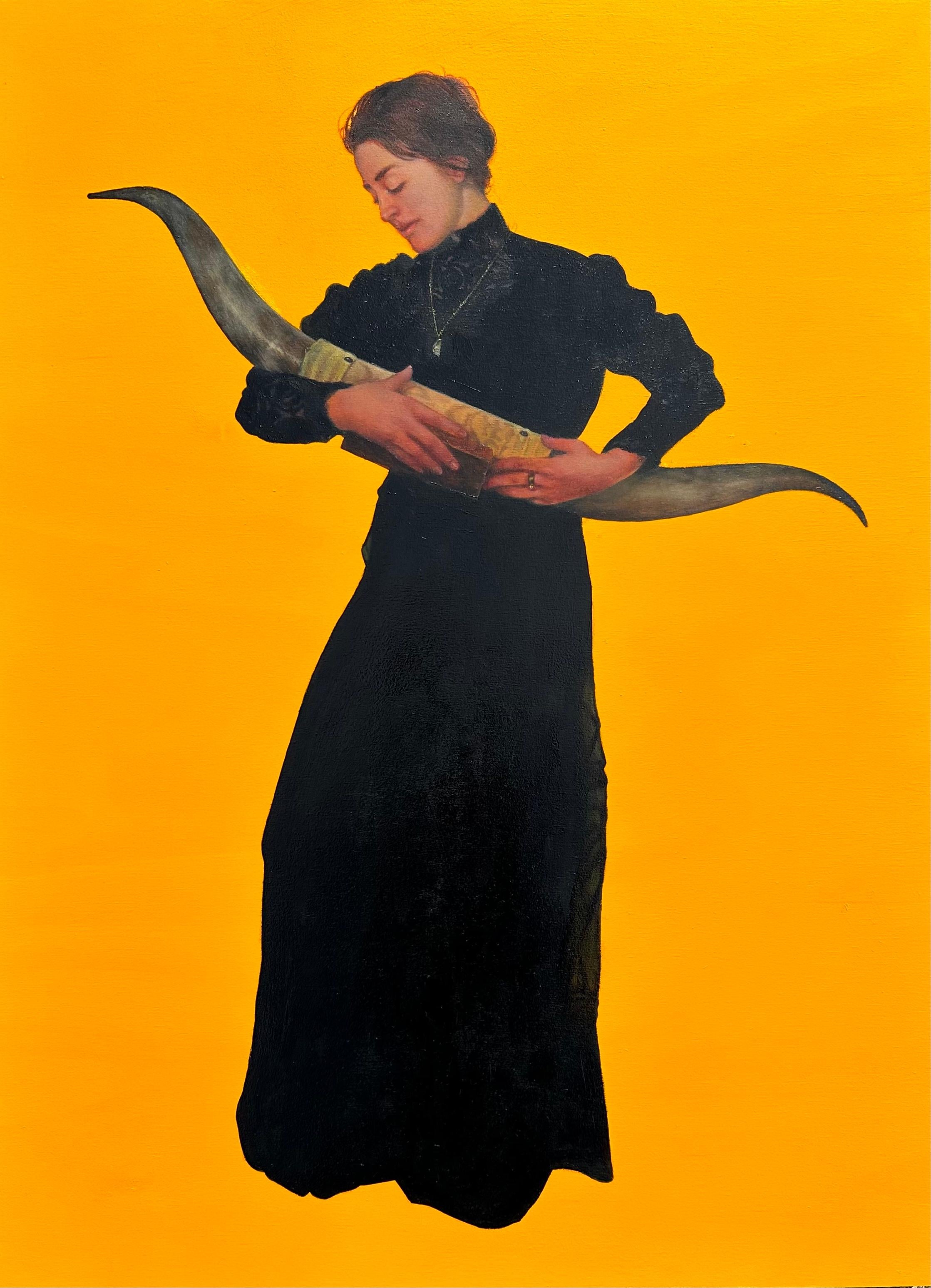 Orange Horbaby - Painting de June Glasson