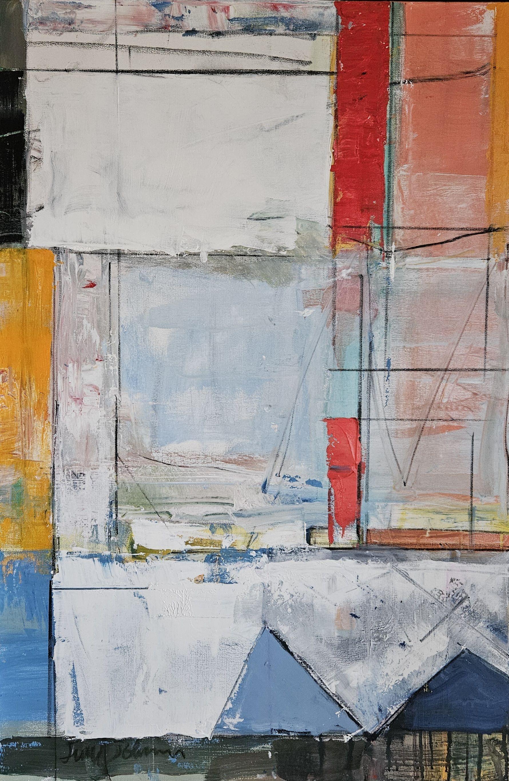 "A Mention Of Egypt", Mixed Media on Canvas - Mixed Media Art by June Johnson